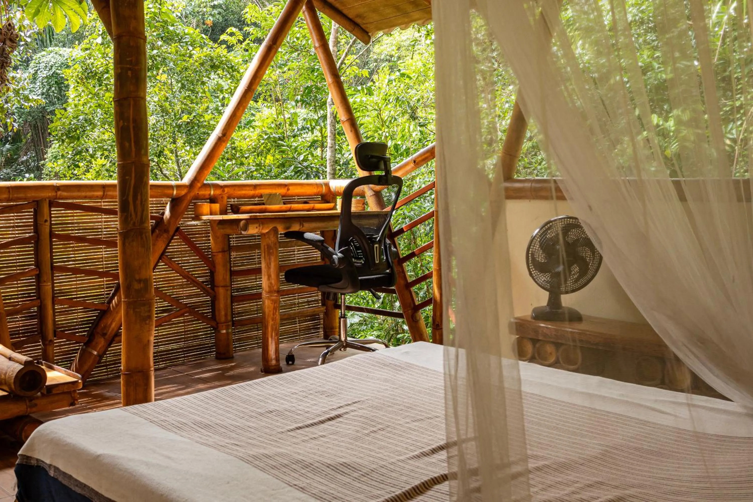 Bed in Universo Pol Bamboo Hostel