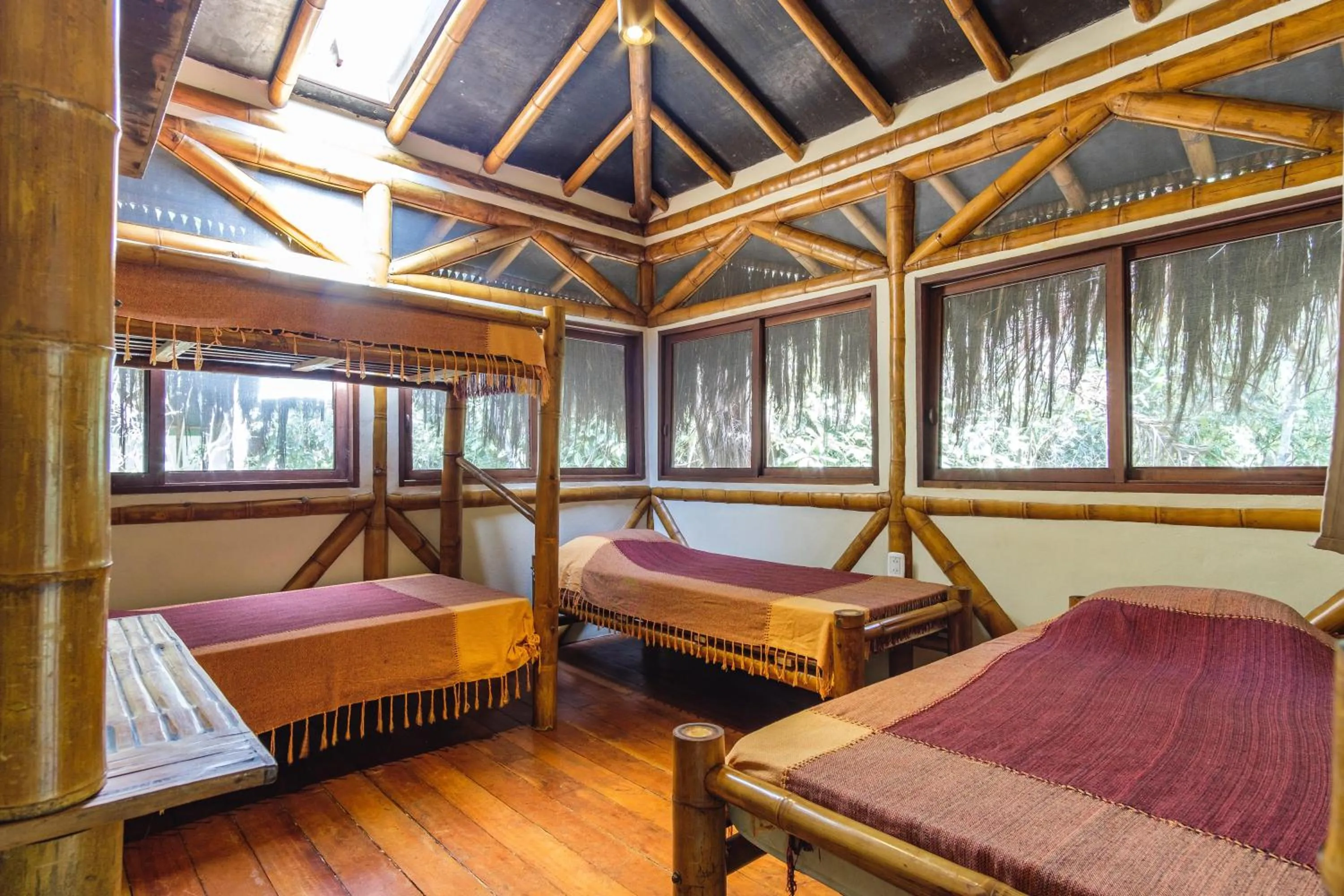 Bed in Universo Pol Bamboo Hostel