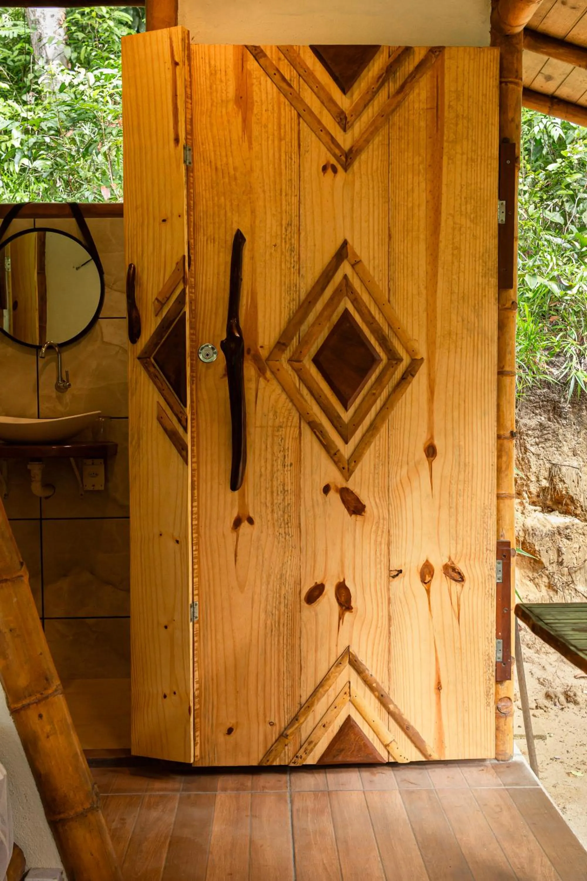 Lobby or reception in Universo Pol Bamboo Hostel