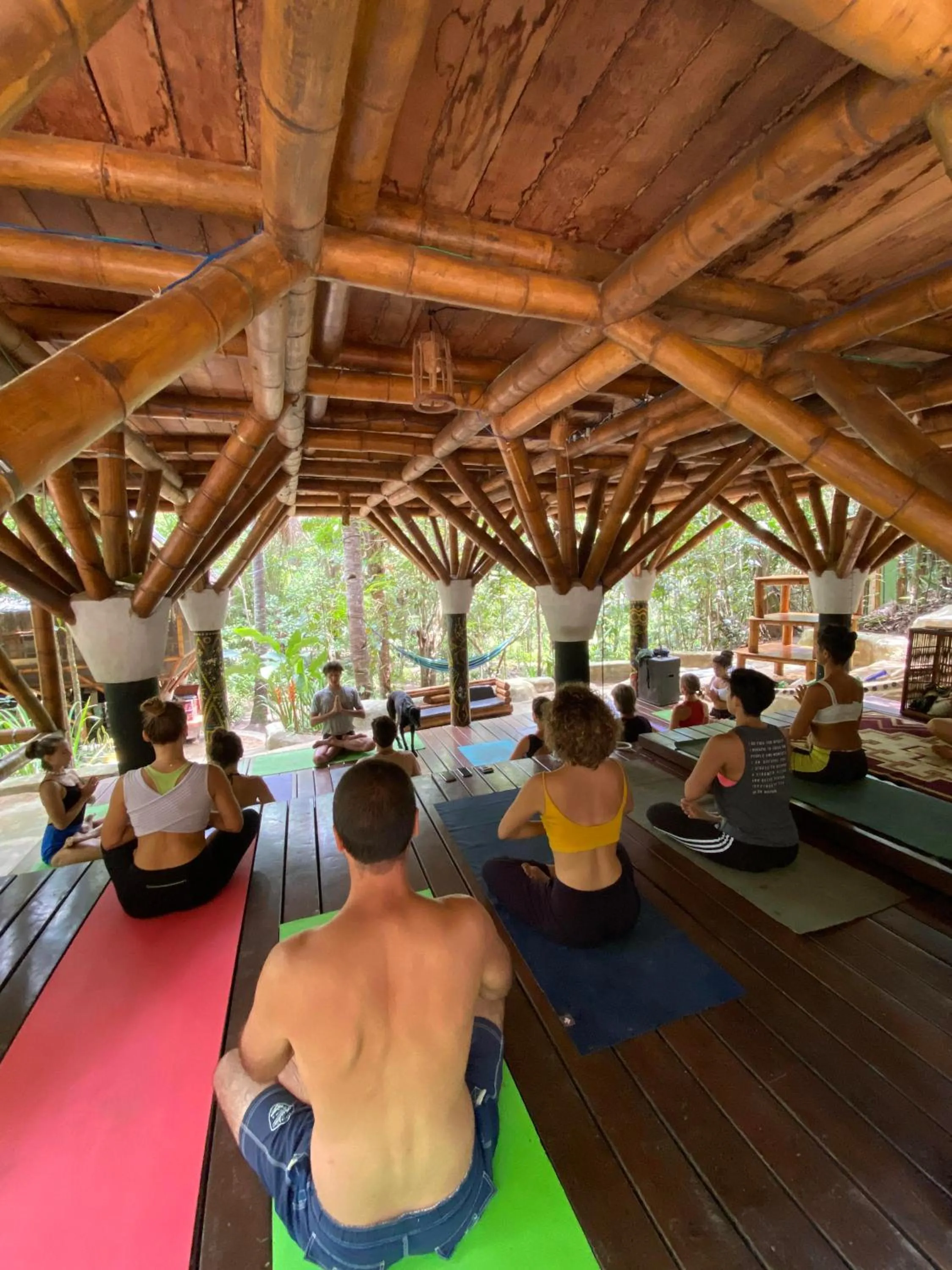 People in Universo Pol Bamboo Hostel