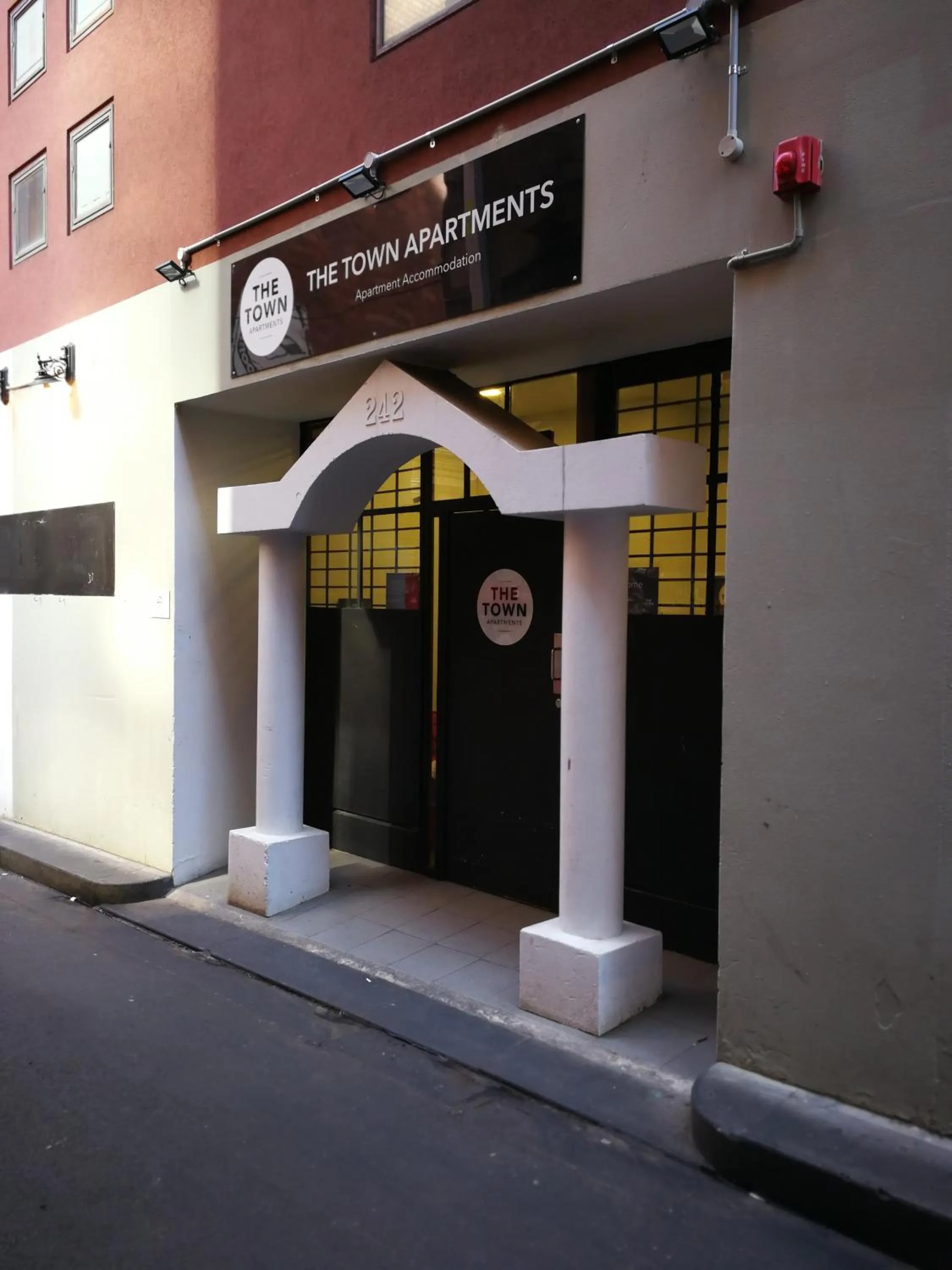 Facade/entrance in The Town Apartments