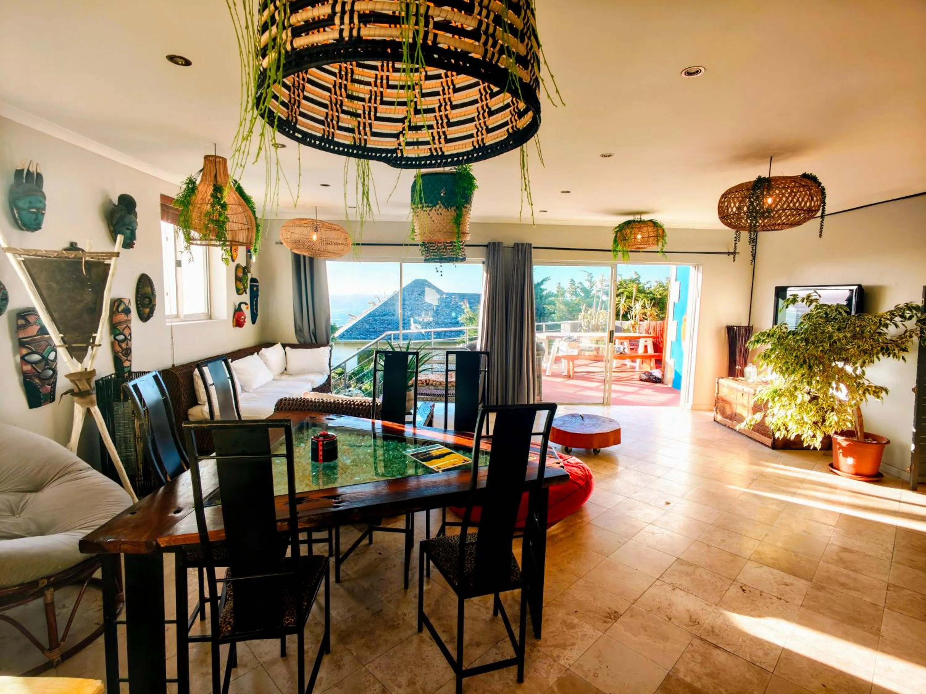 Living room in African Groove Camps Bay