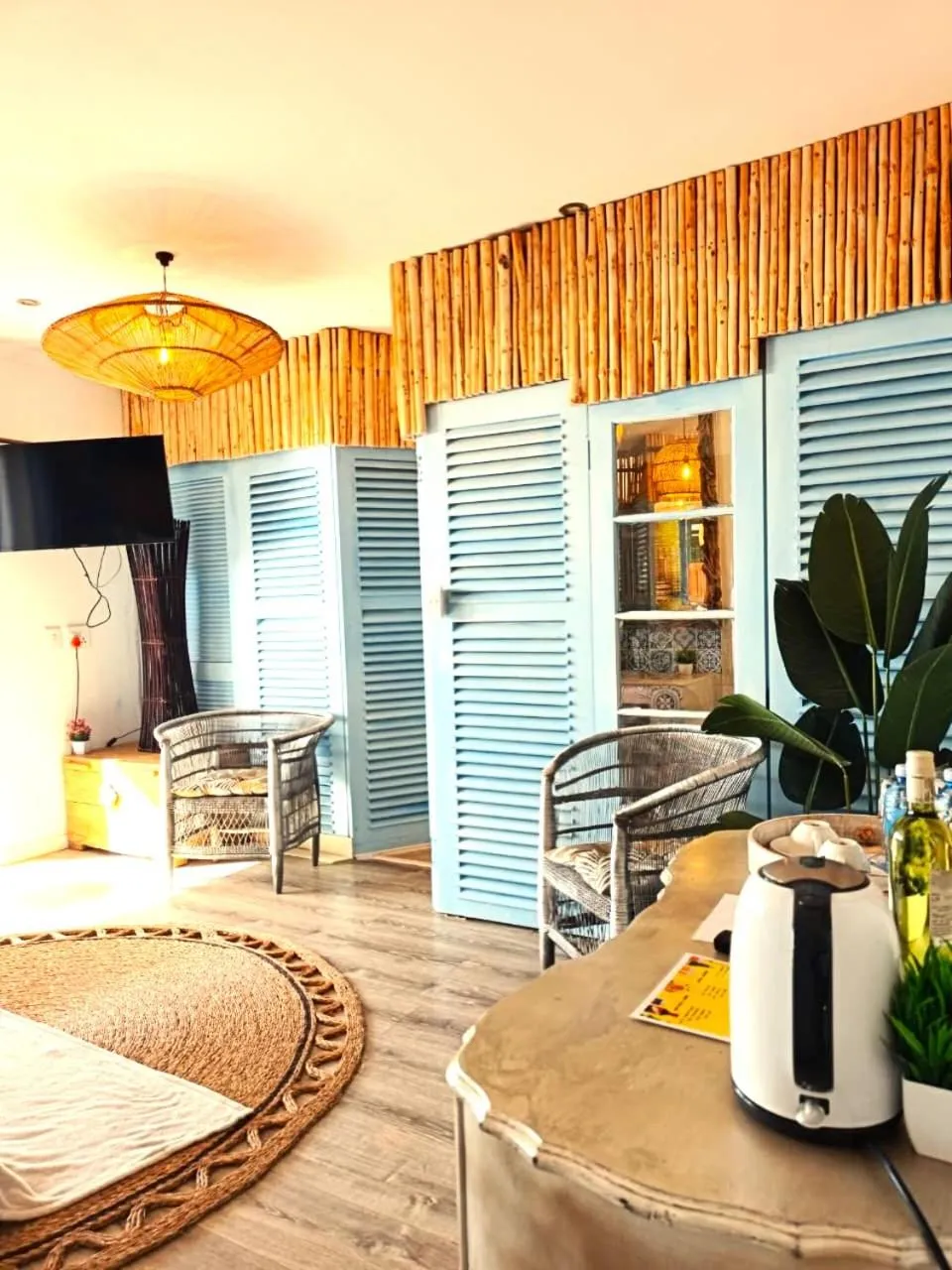 Seating area in African Groove Camps Bay