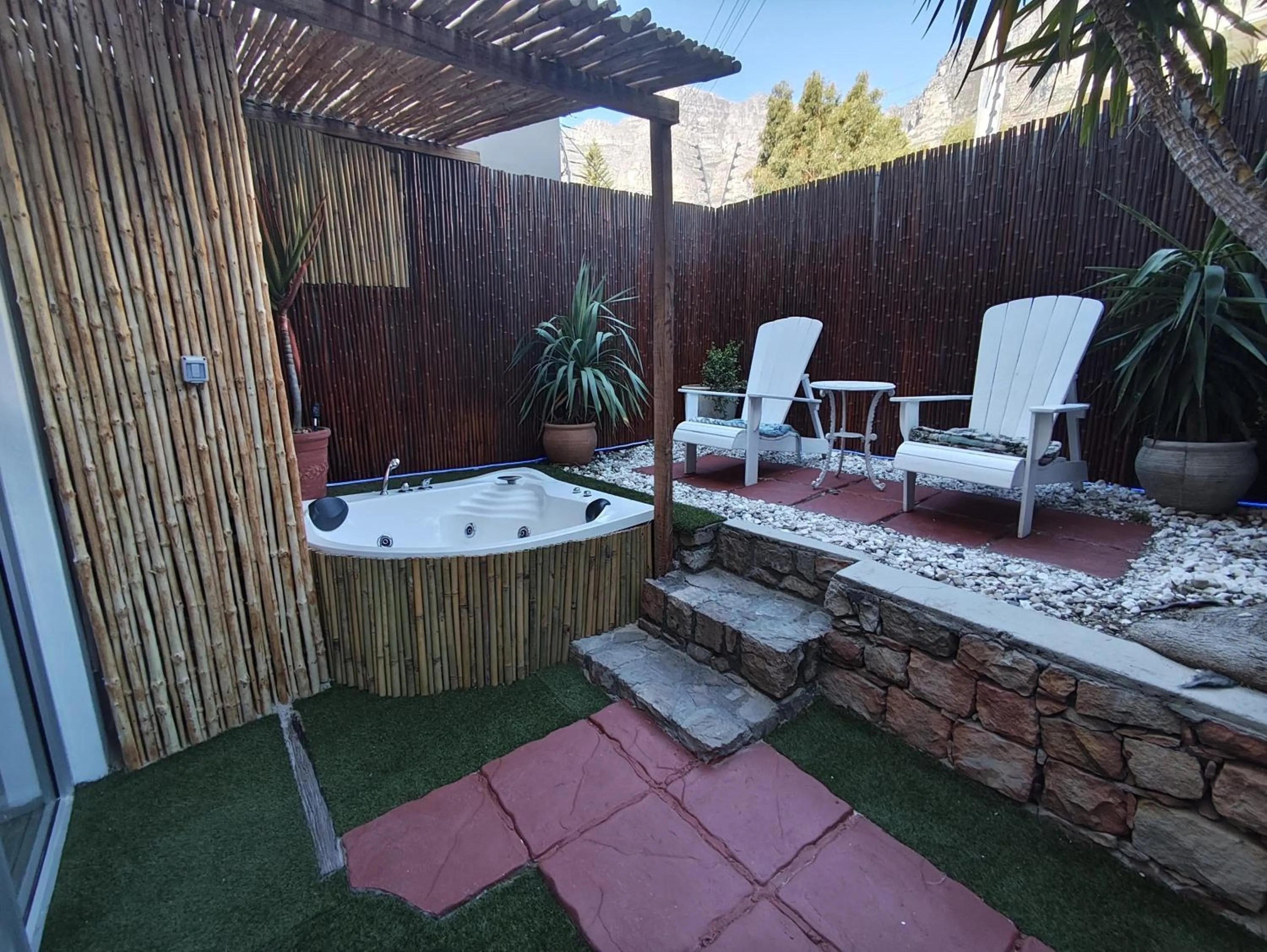 Patio in African Groove Camps Bay