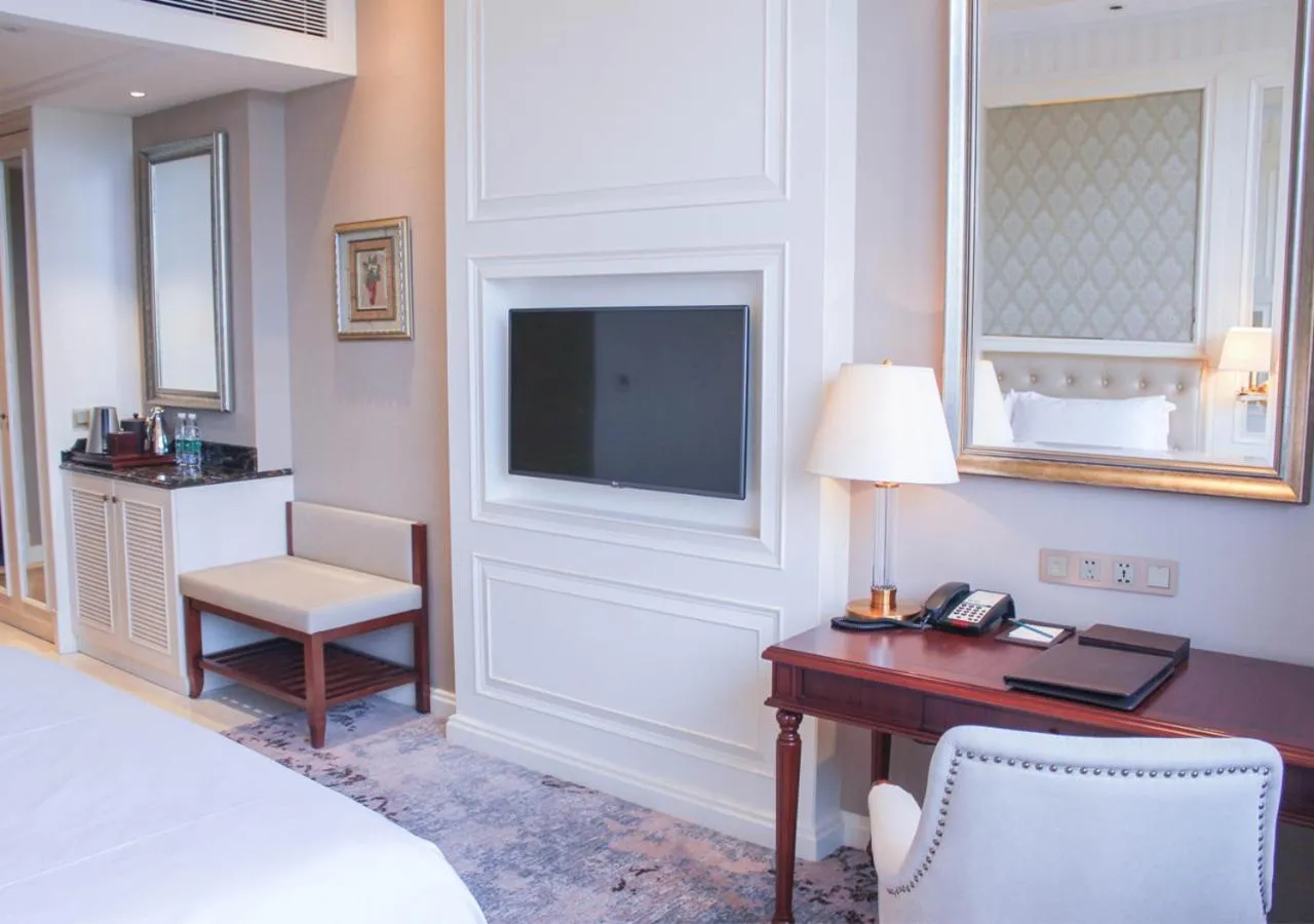 Bedroom, Bed in Carp Islet Resort Fuzhou