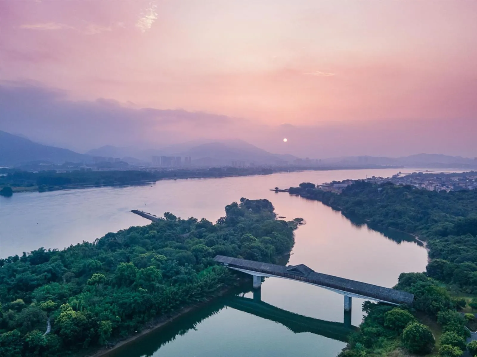 Bird's eye view in Carp Islet Resort Fuzhou