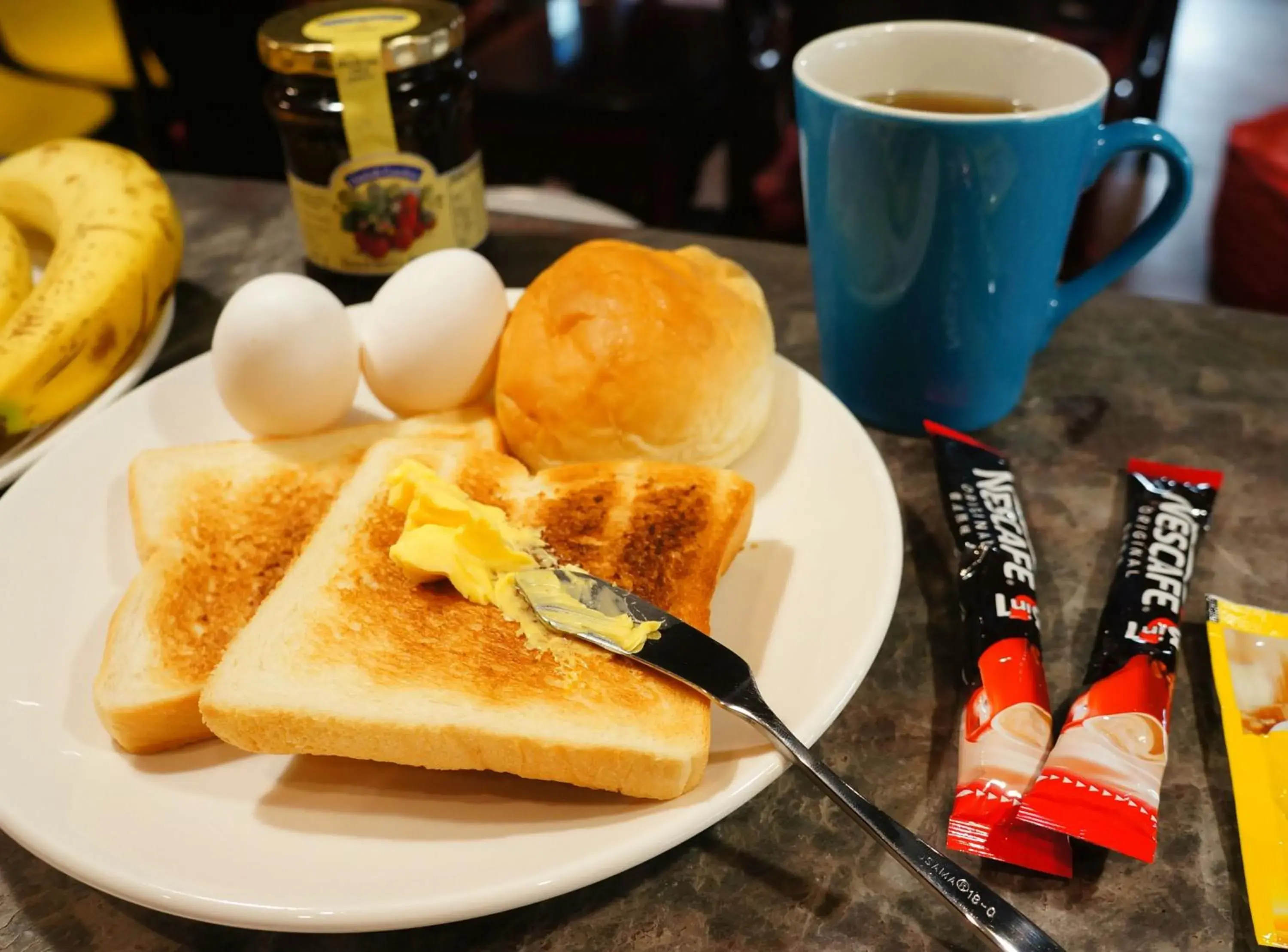 American breakfast, Breakfast in Taipei Discover Hostel