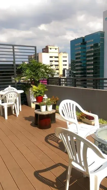 City view, Balcony/Terrace in Taipei Discover Hostel