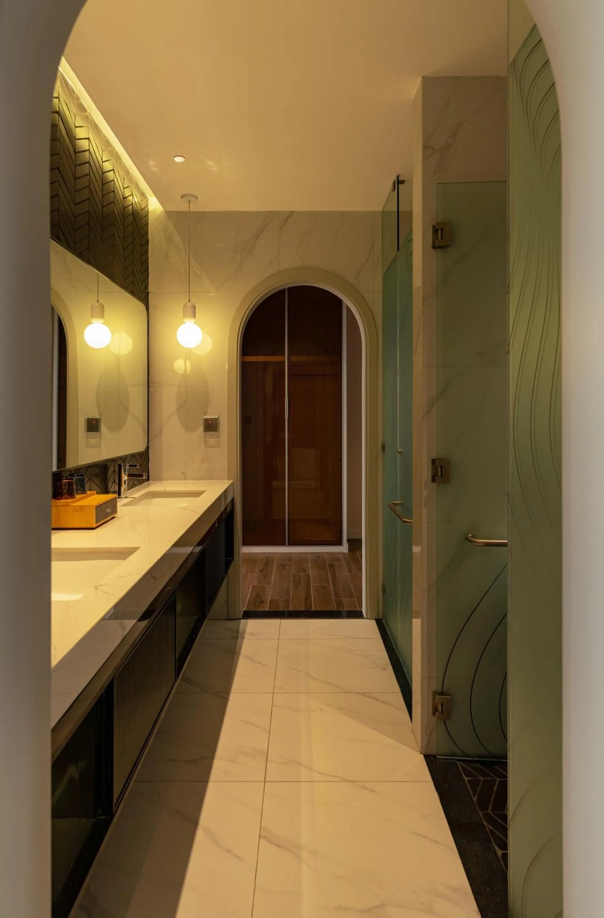 Bathroom, Bed in AMANA Hotel Phan Thiet