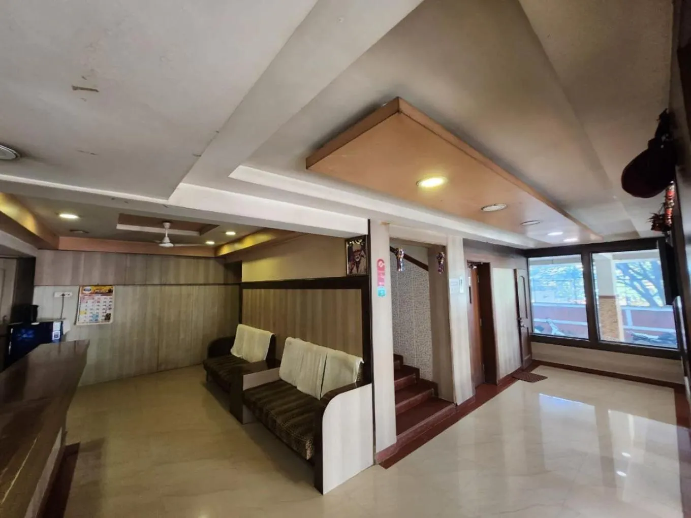 Seating area in Hotel Laxmi GH