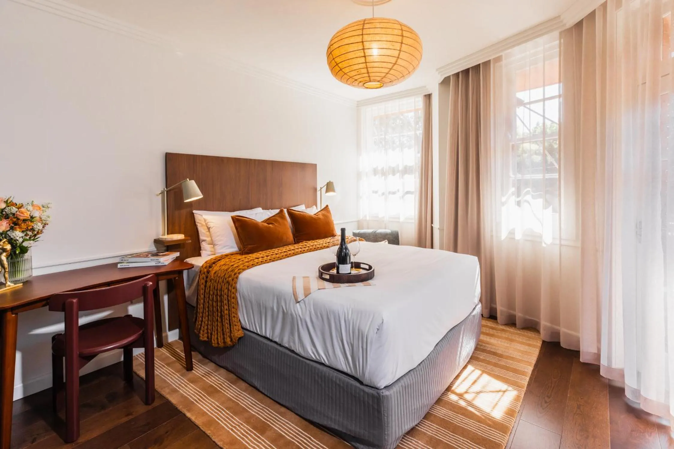 Bed in Kurrajong Hotel Sydney
