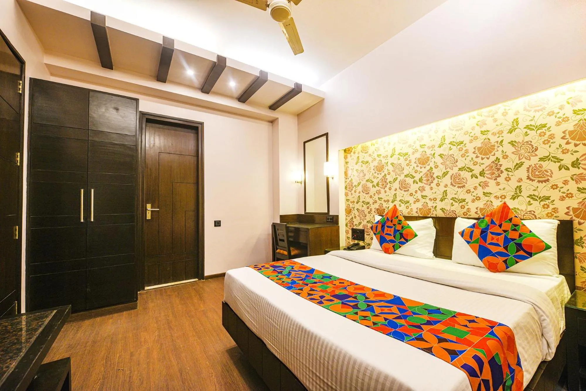 Bed in FabHotel Aashraye
