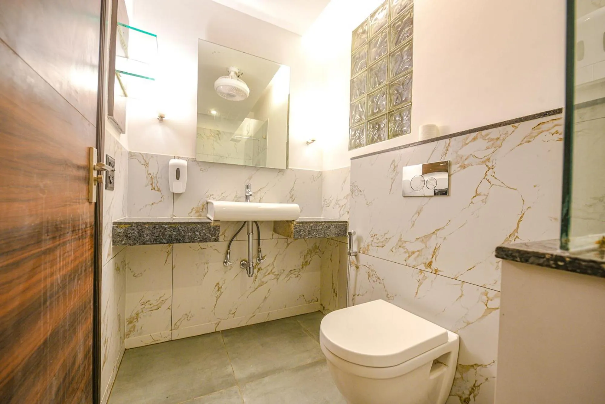 Bathroom in FabHotel Aashraye