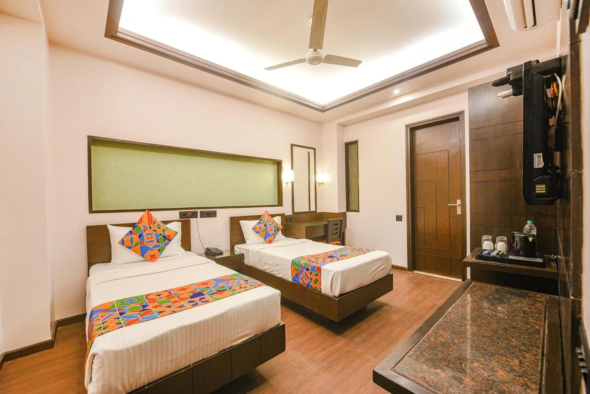 Bed in FabHotel Aashraye