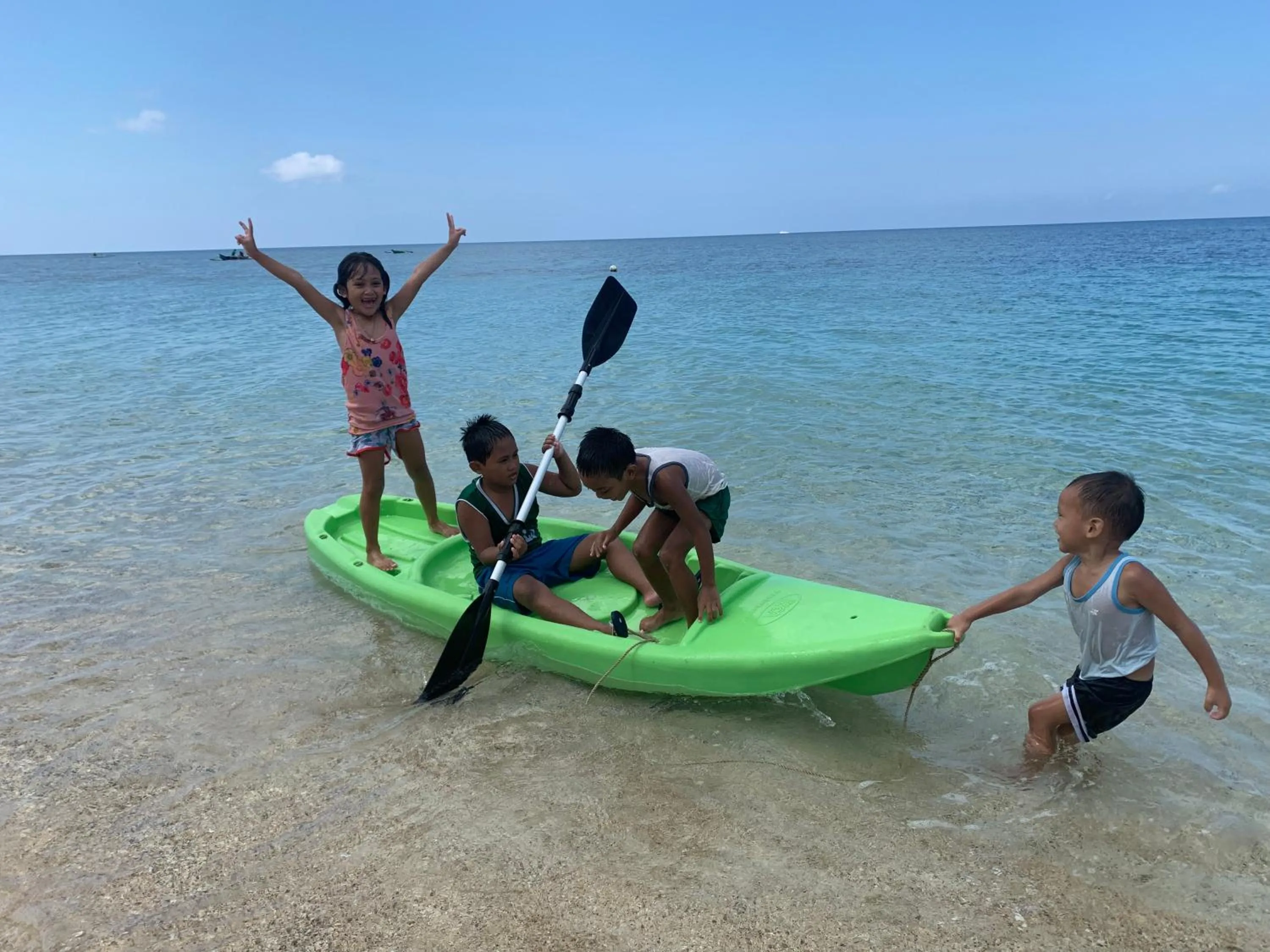 Canoeing in The Beach House Carabao Island