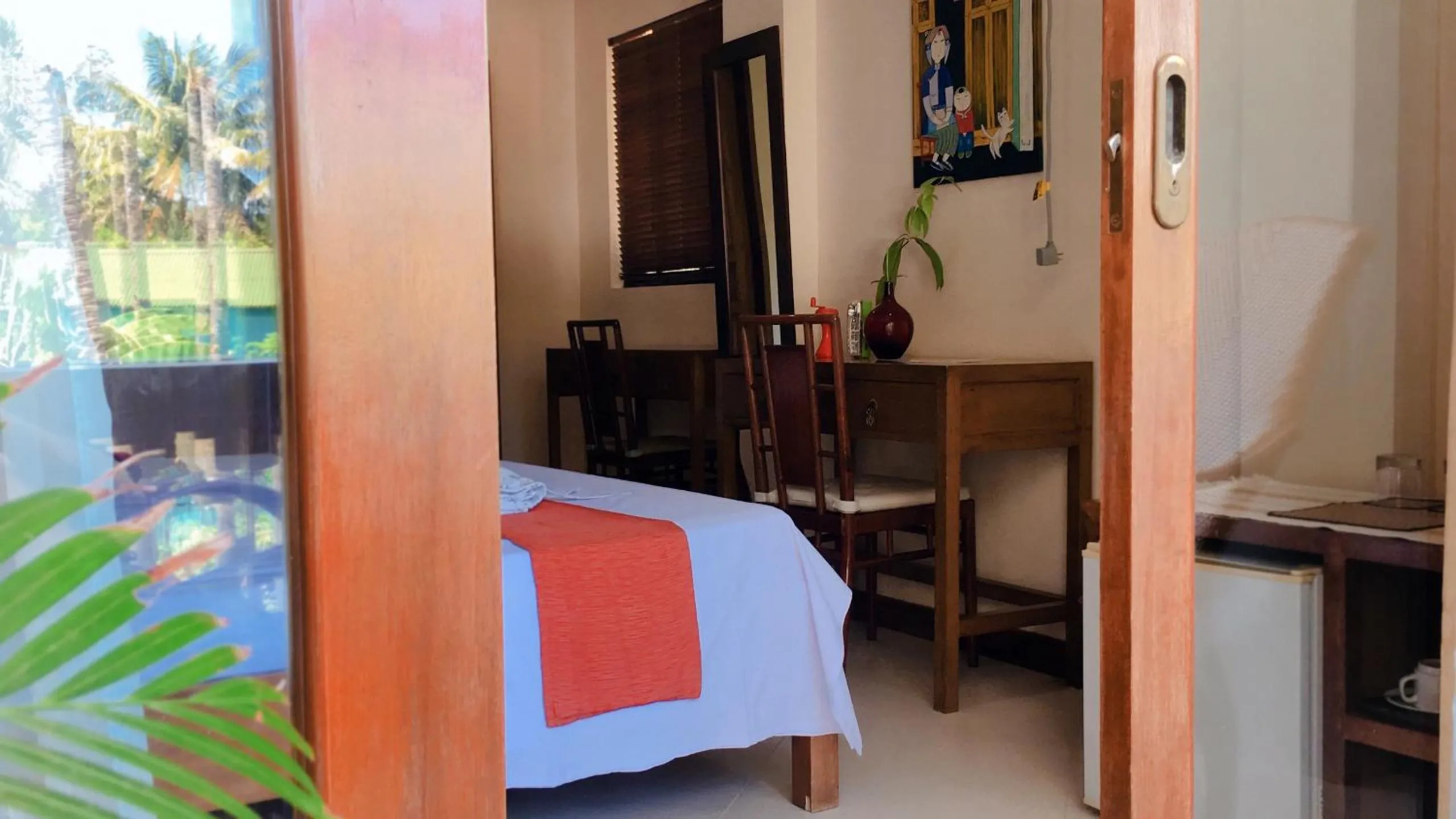 Patio, Bed in The Beach House Carabao Island
