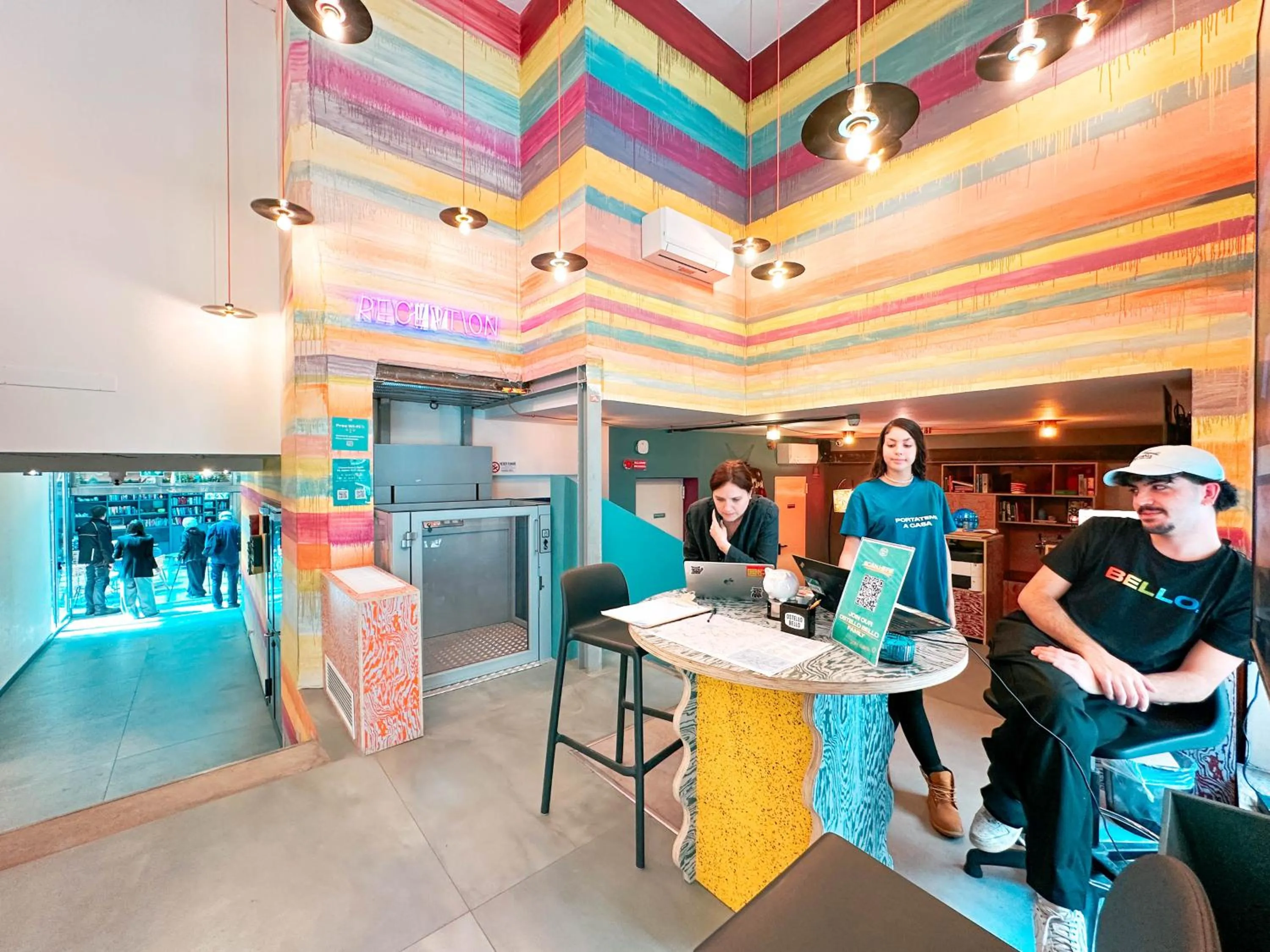 Lobby or reception in Ostello Bello Milano Duomo