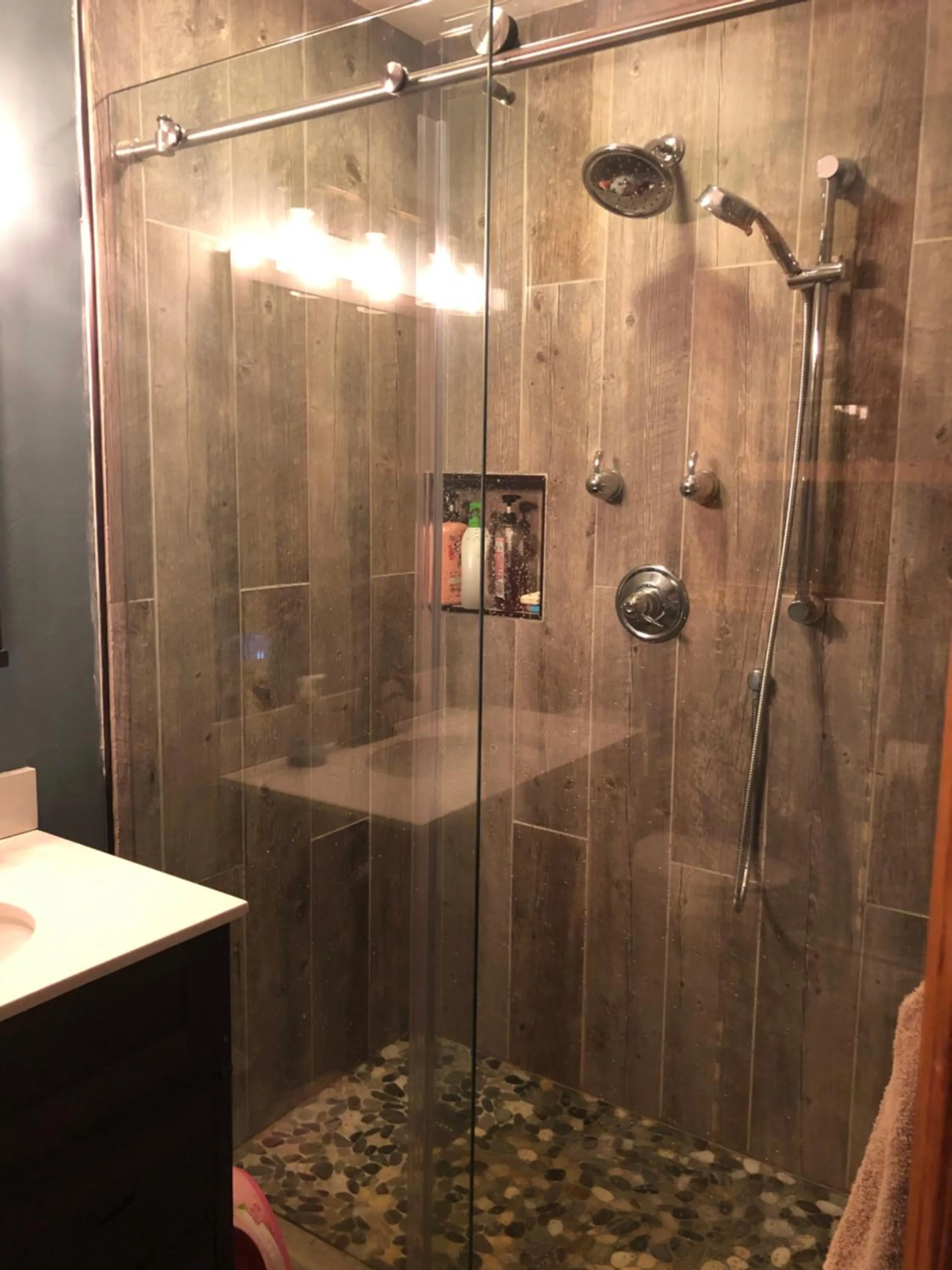 Shower in Rough Cut Lodge