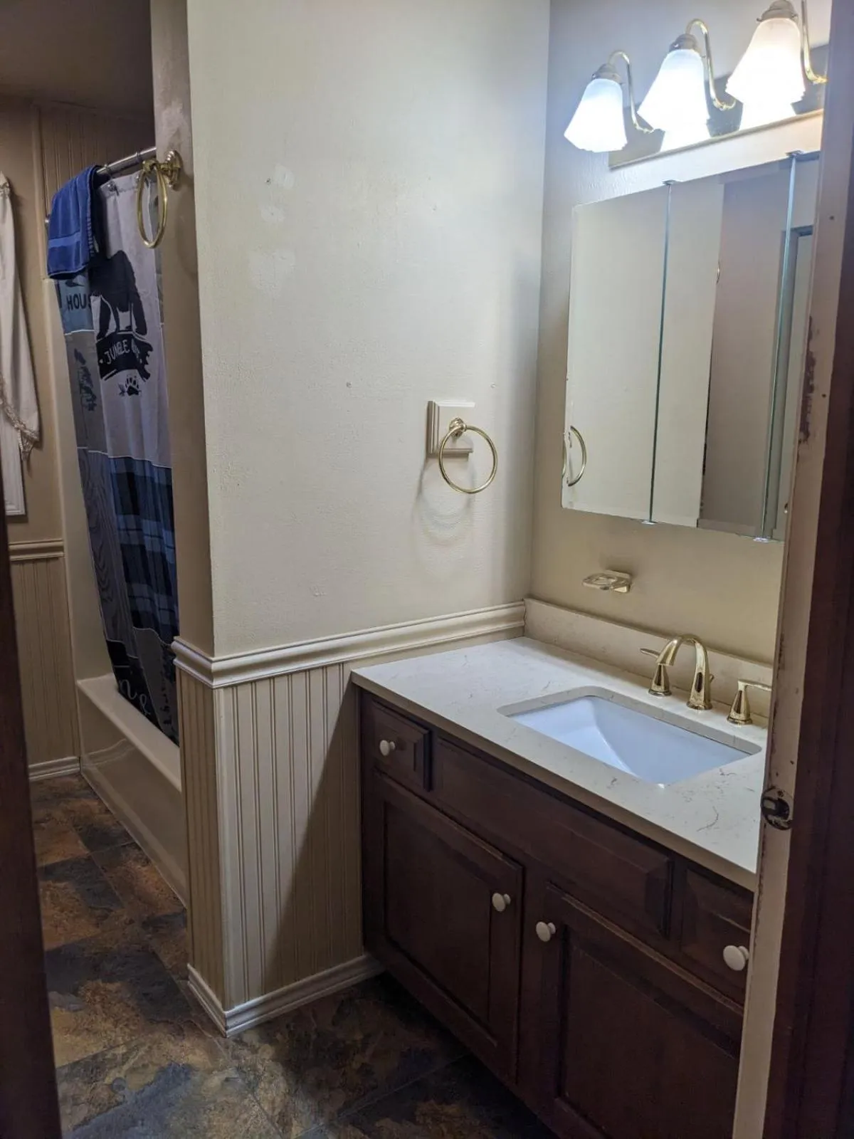 Bathroom in Rough Cut Lodge