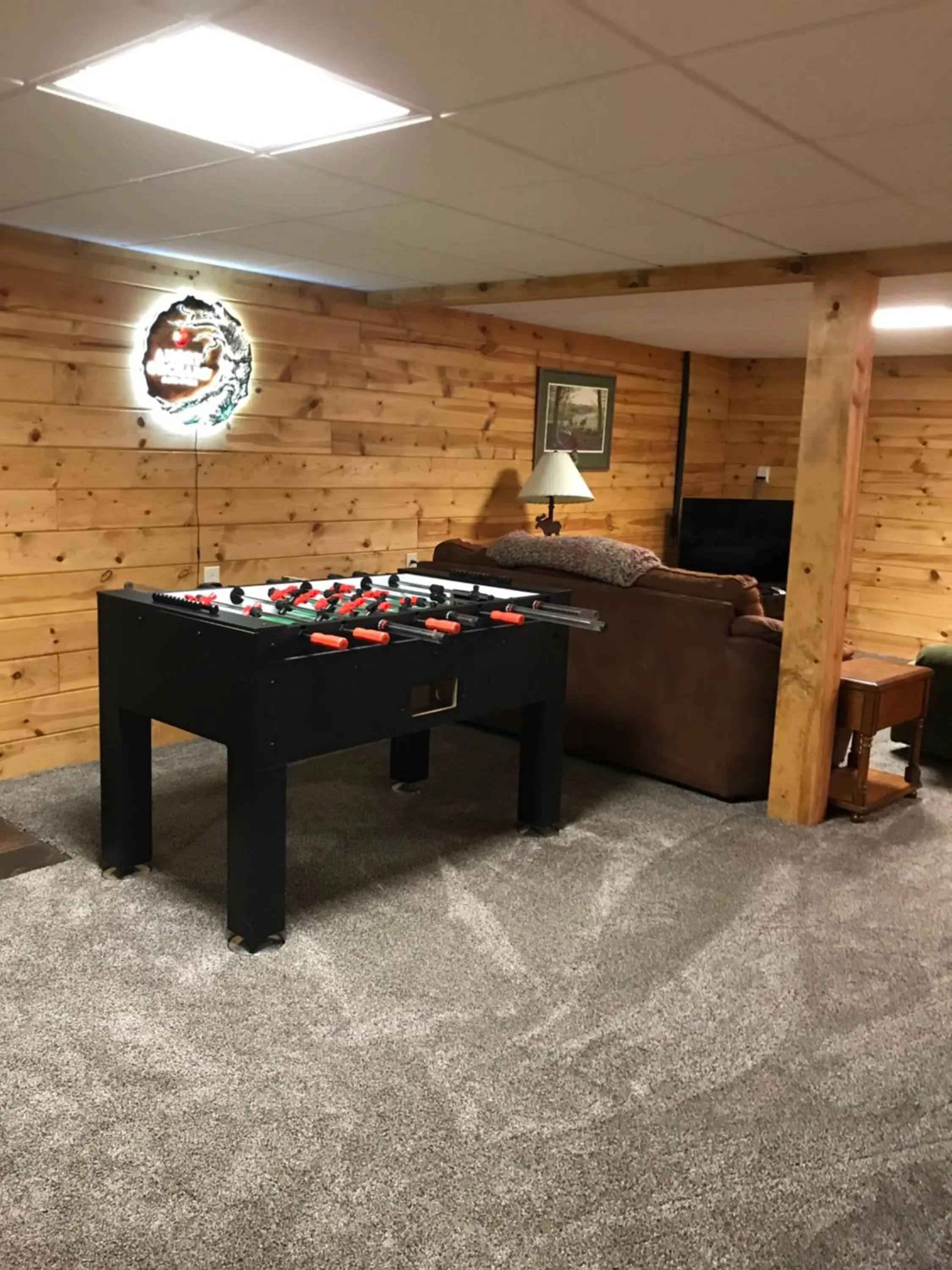 Game Room in Rough Cut Lodge