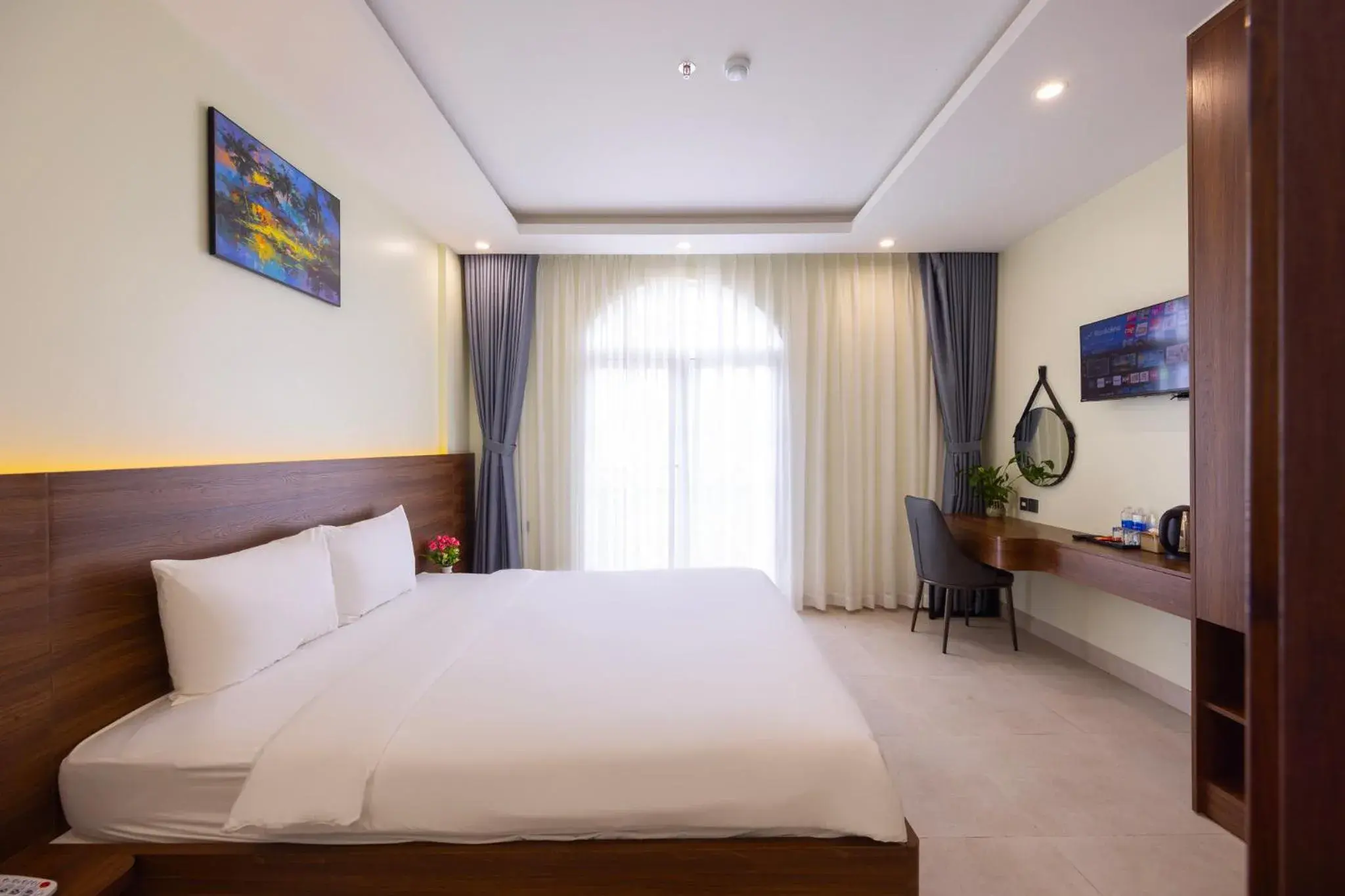 Deluxe Double Room with Sea View in Hồng Chúc Hotel Deluxe Double Room with Sea View in Hồng Chúc Hotel