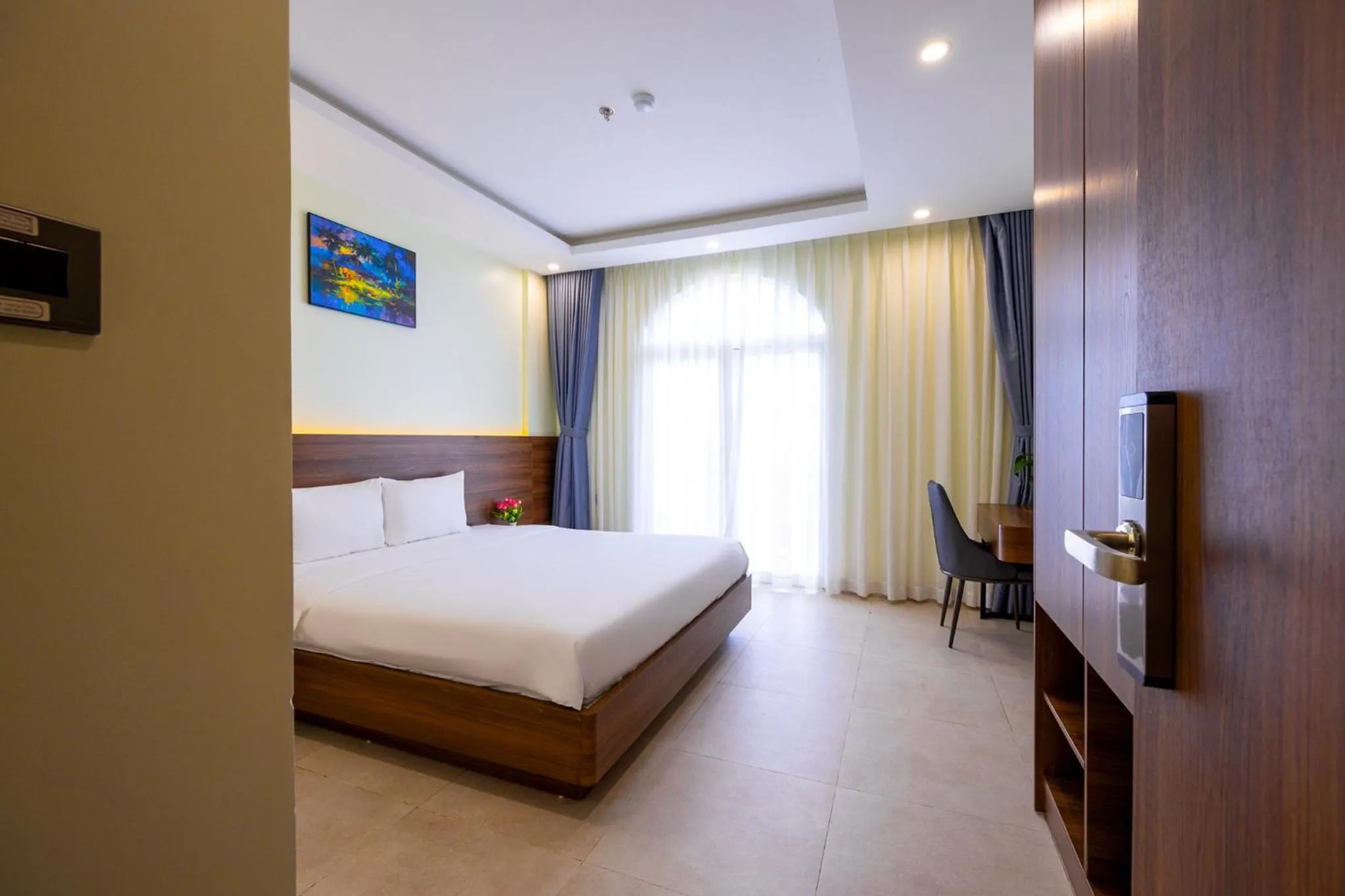 Bed in Hồng Chúc Hotel