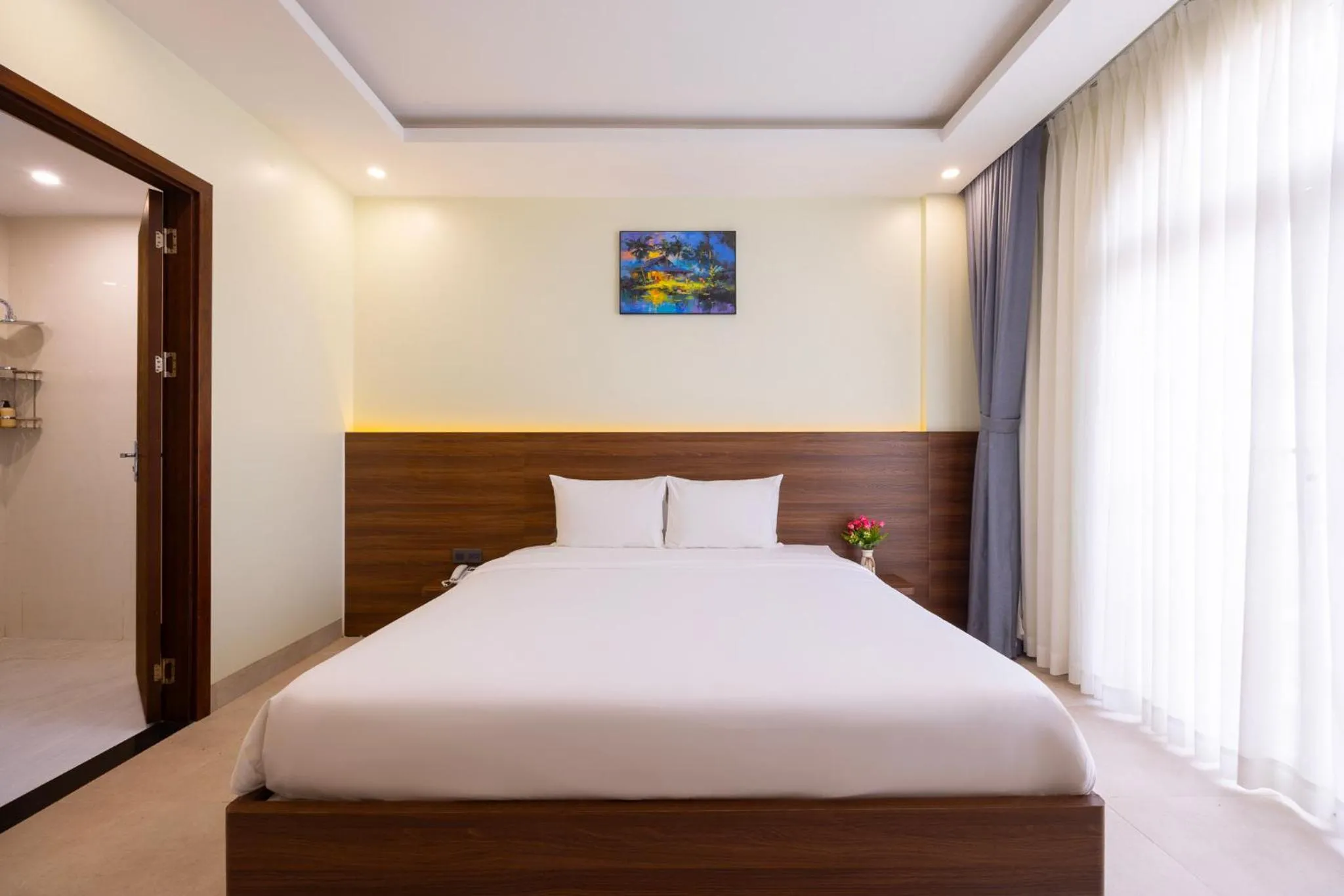 Bed in Hồng Chúc Hotel