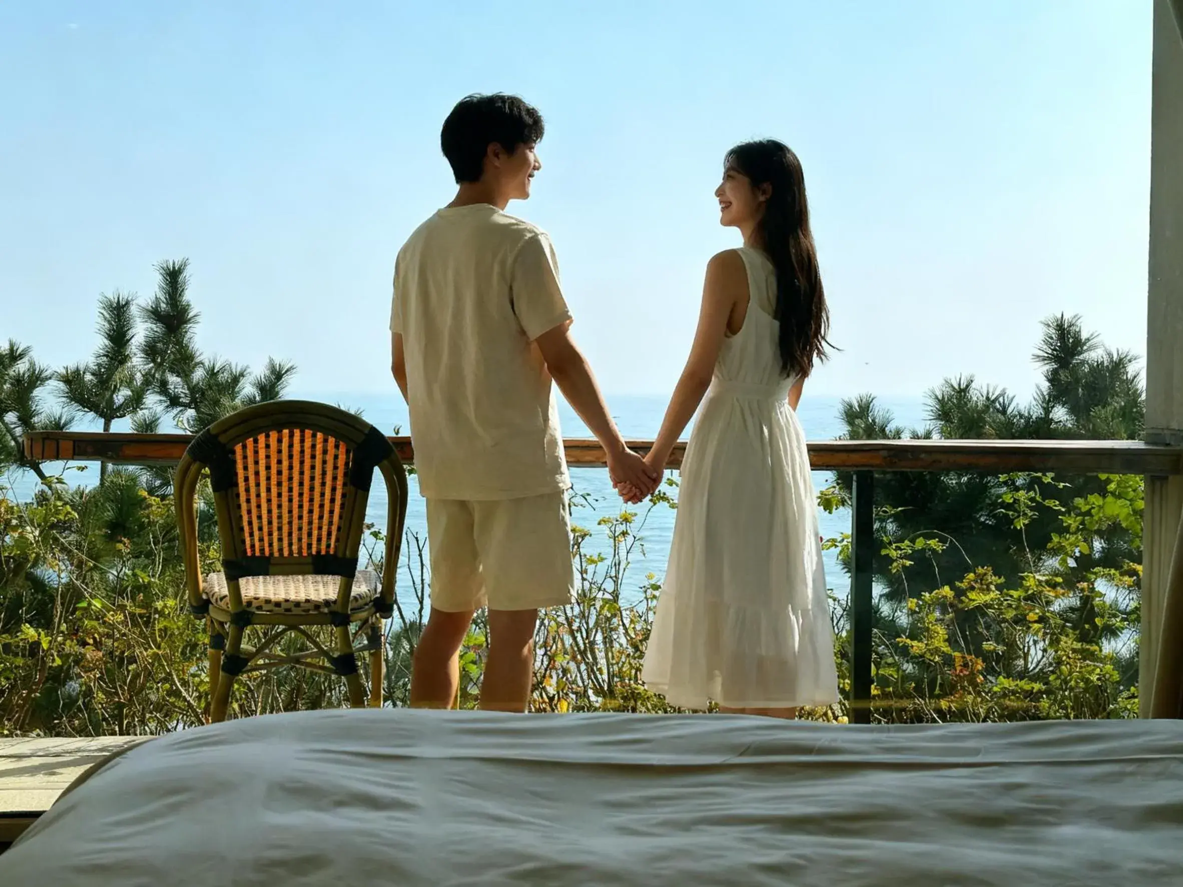 Double Room with Balcony and Sea View in Qingdao Momer Cliff Ocean View Villas Double Room with Balcony and Sea View in Qingdao Momer Cliff Ocean View Villas