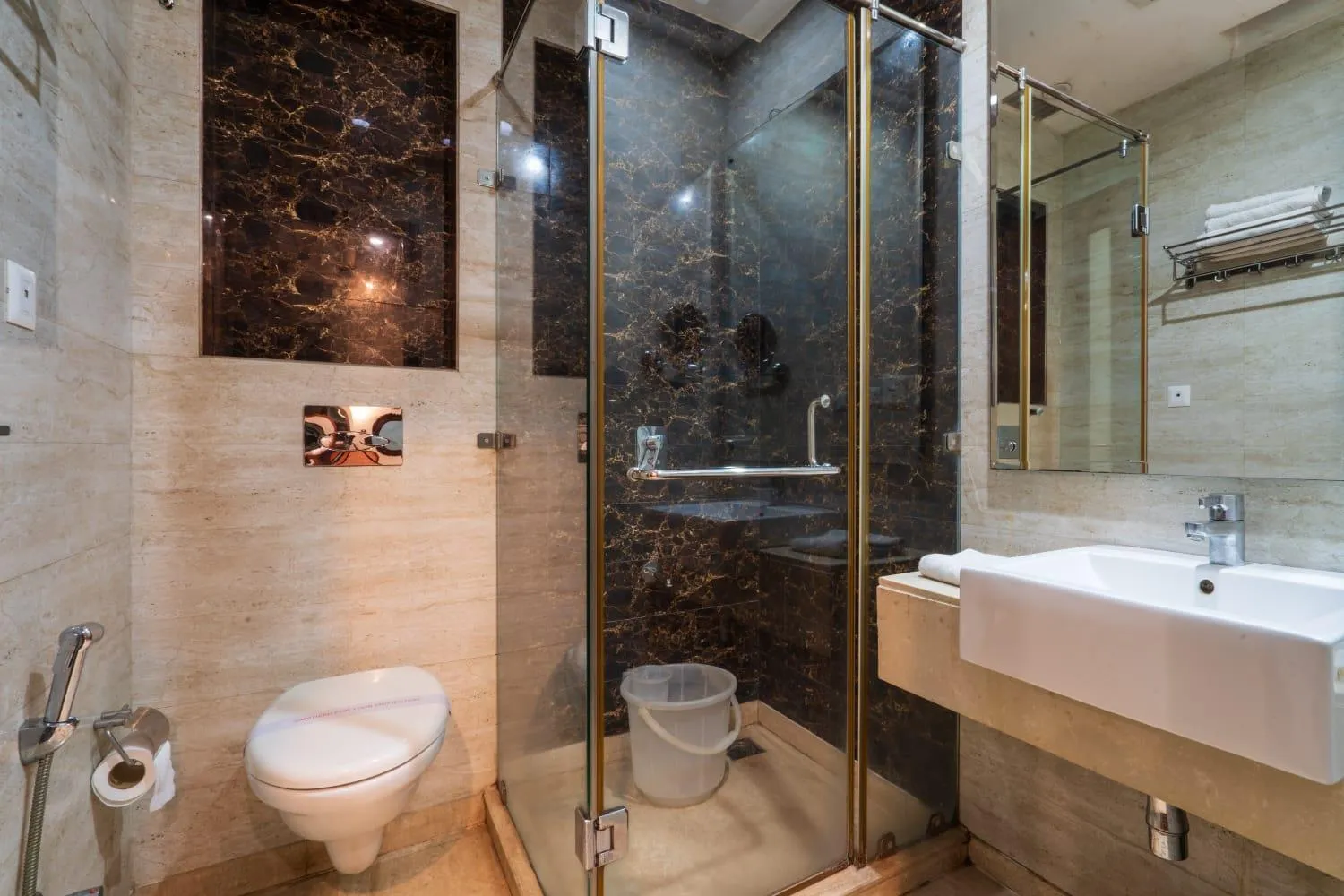 Bathroom in Grand FFOUR near Nehru Place, Delhi