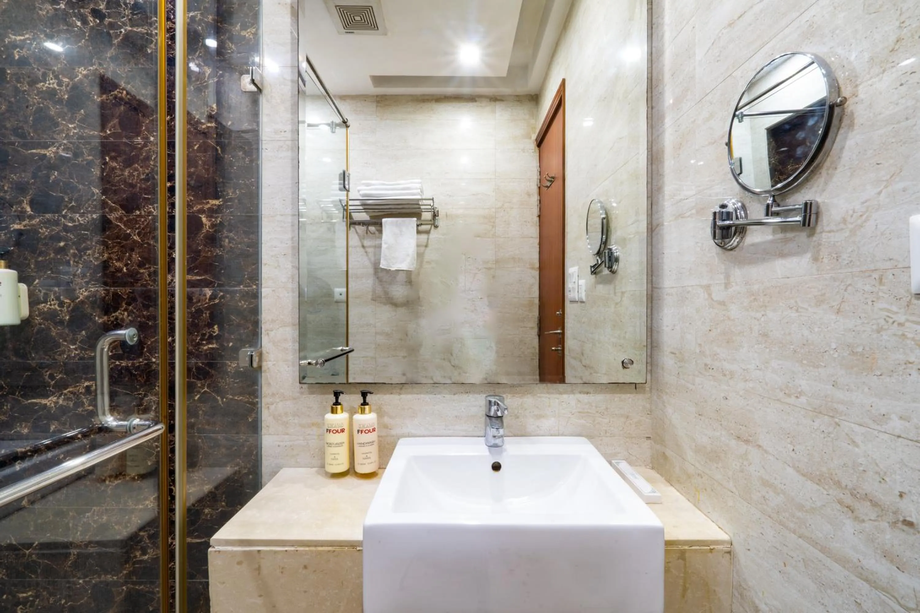 Bathroom in Grand FFOUR near Nehru Place, Delhi