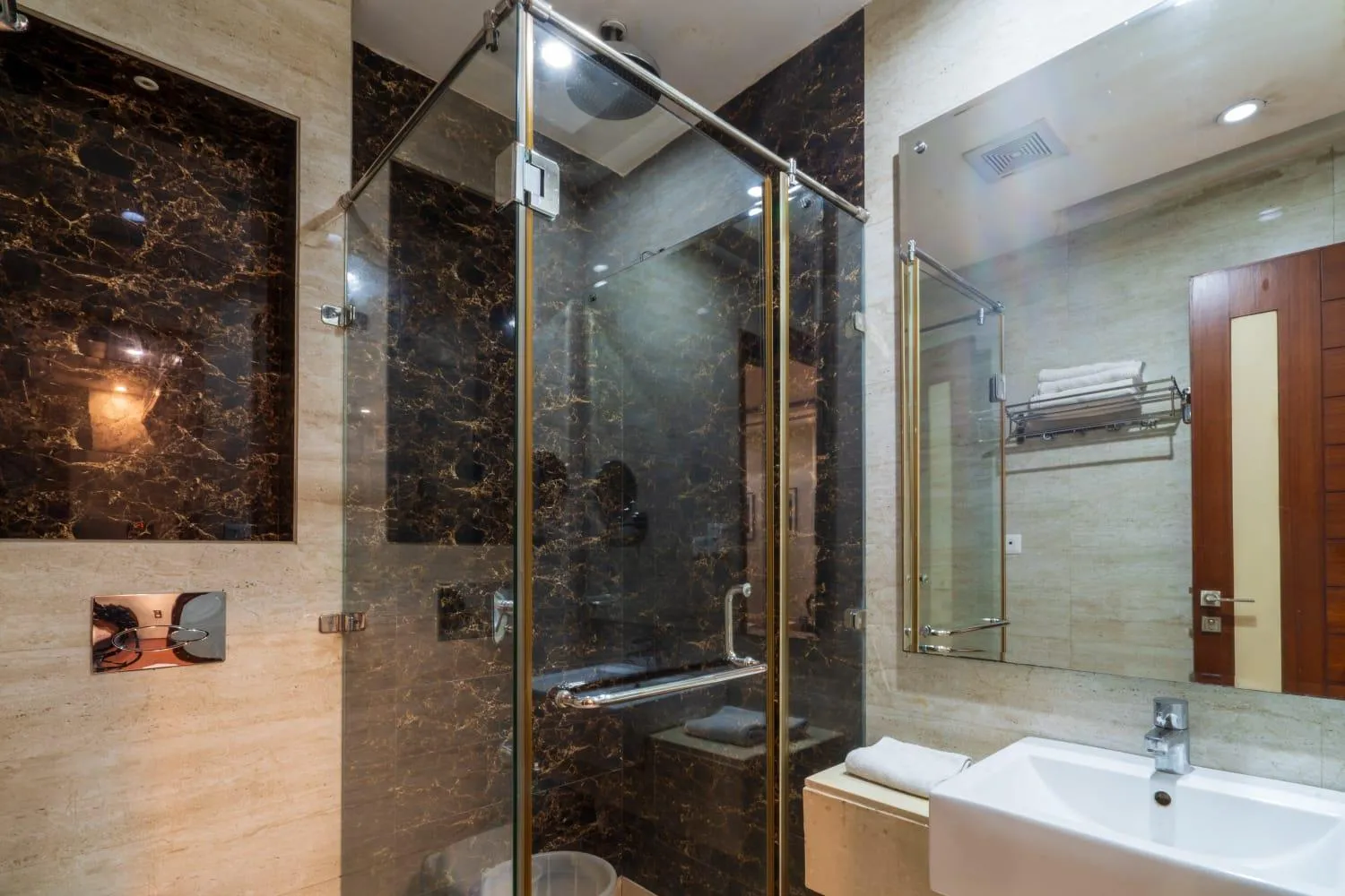 Bathroom in Grand FFOUR near Nehru Place, Delhi