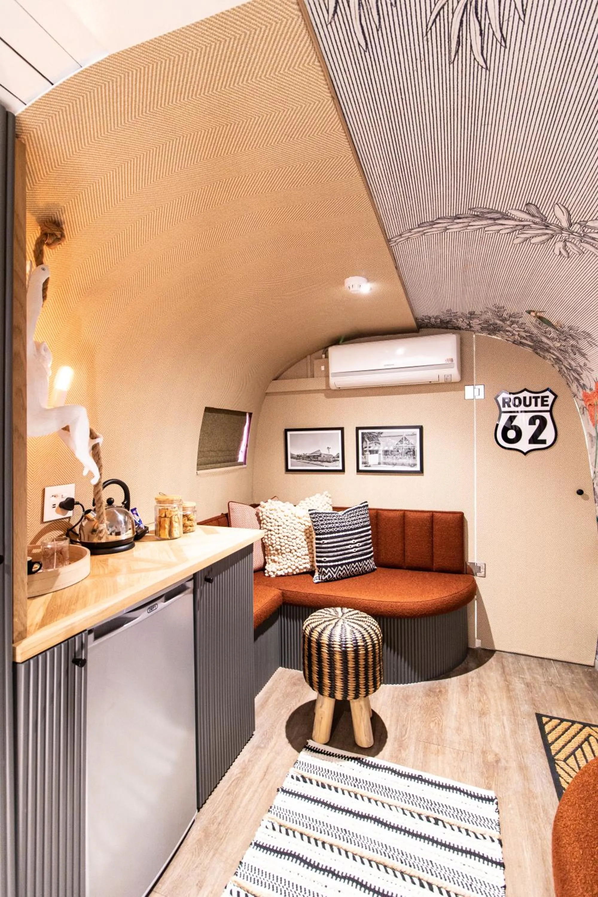 Seating area in Grand Daddy Boutique Hotel