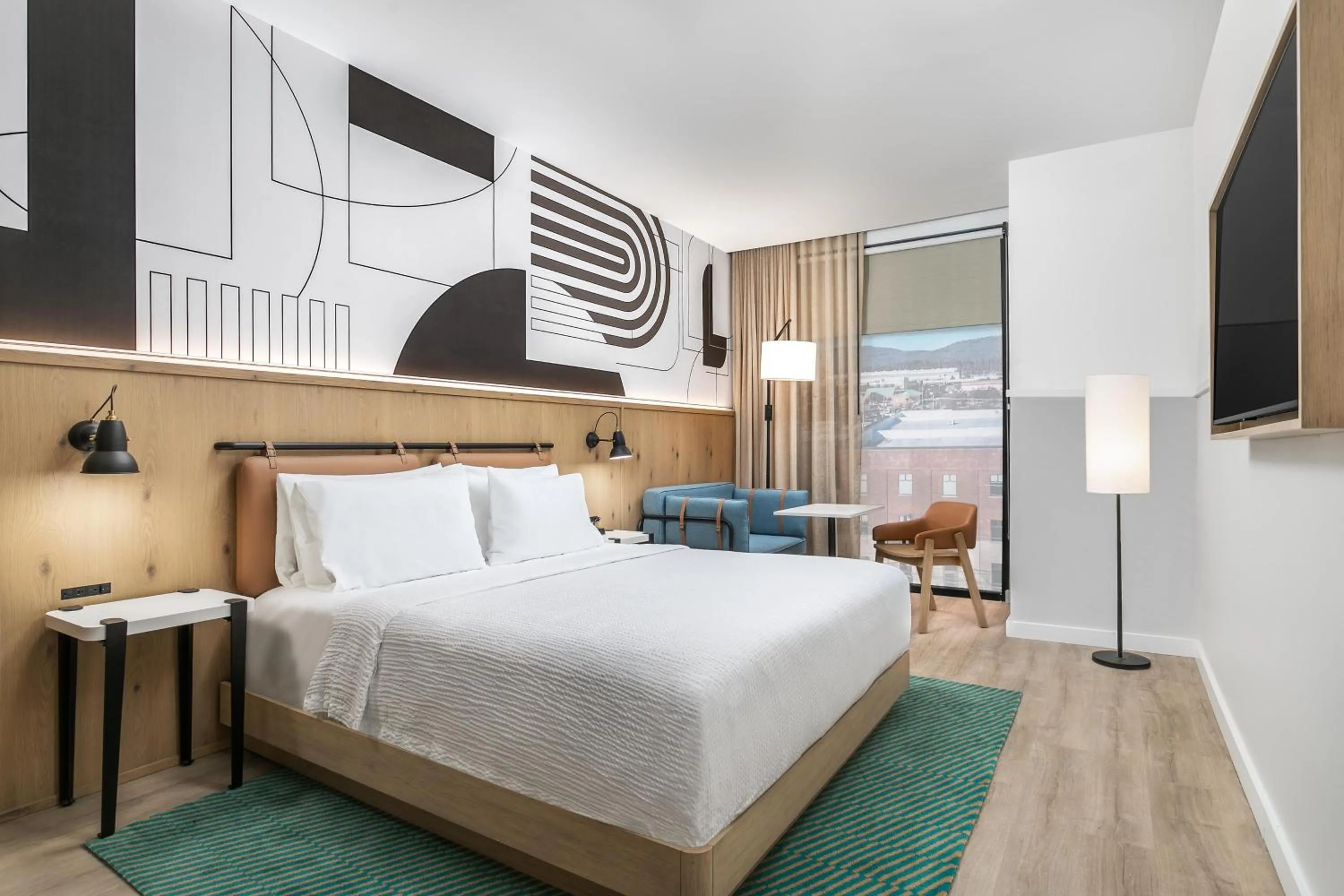 Bedroom, Bed in Caption By Hyatt Chattanooga Downtown