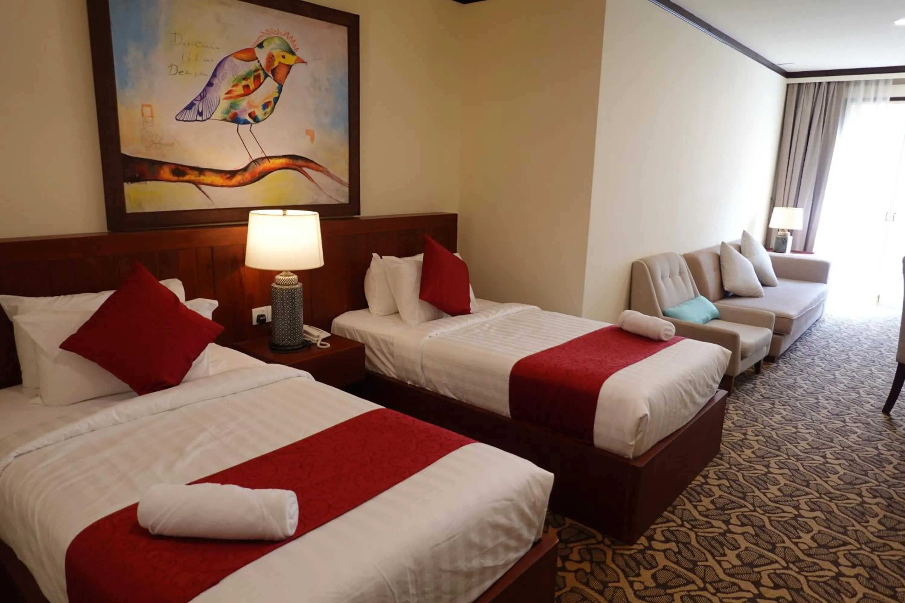 Bed in MM Heritage Hotel