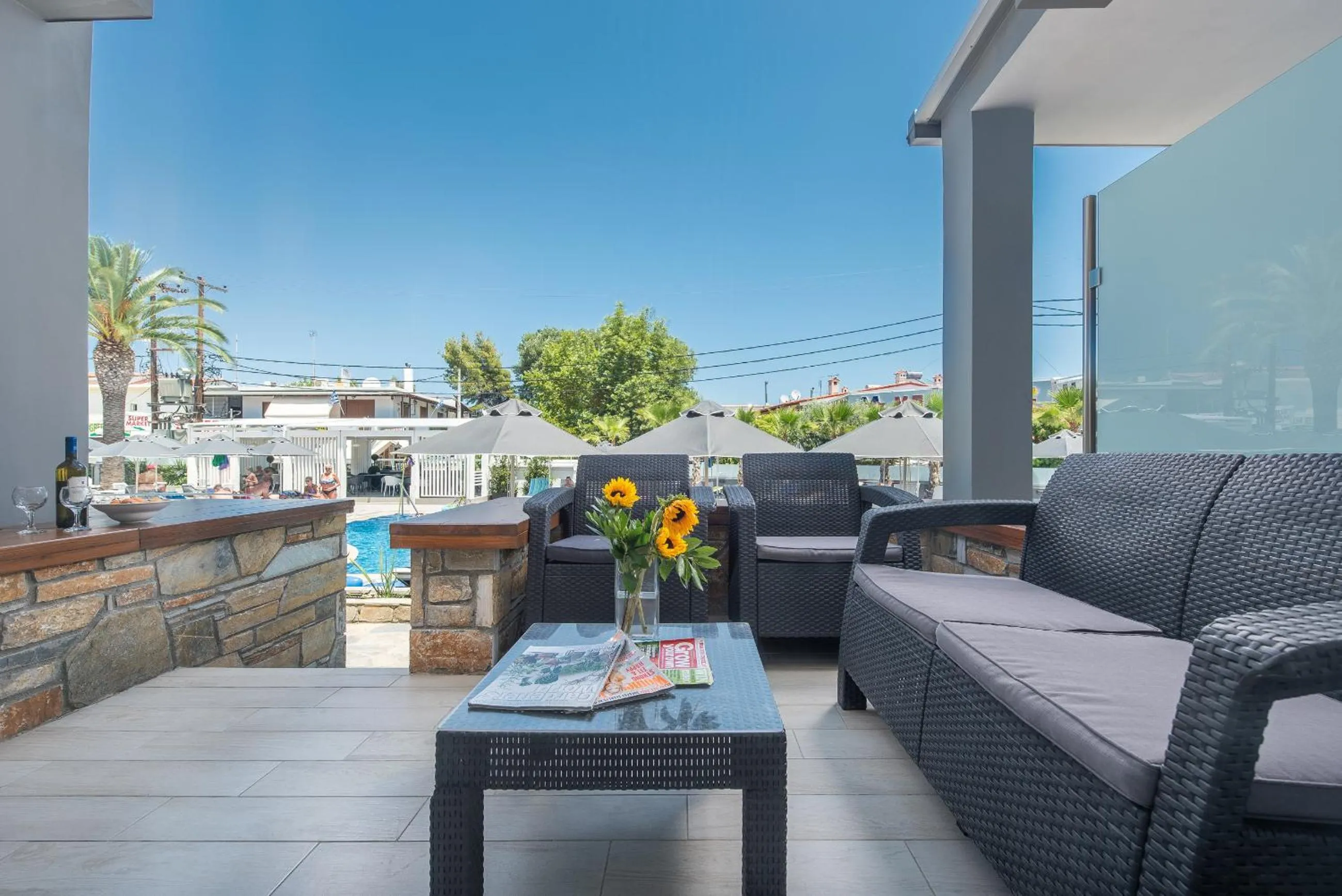 Balcony/Terrace in Dionysos Hotel & Suites