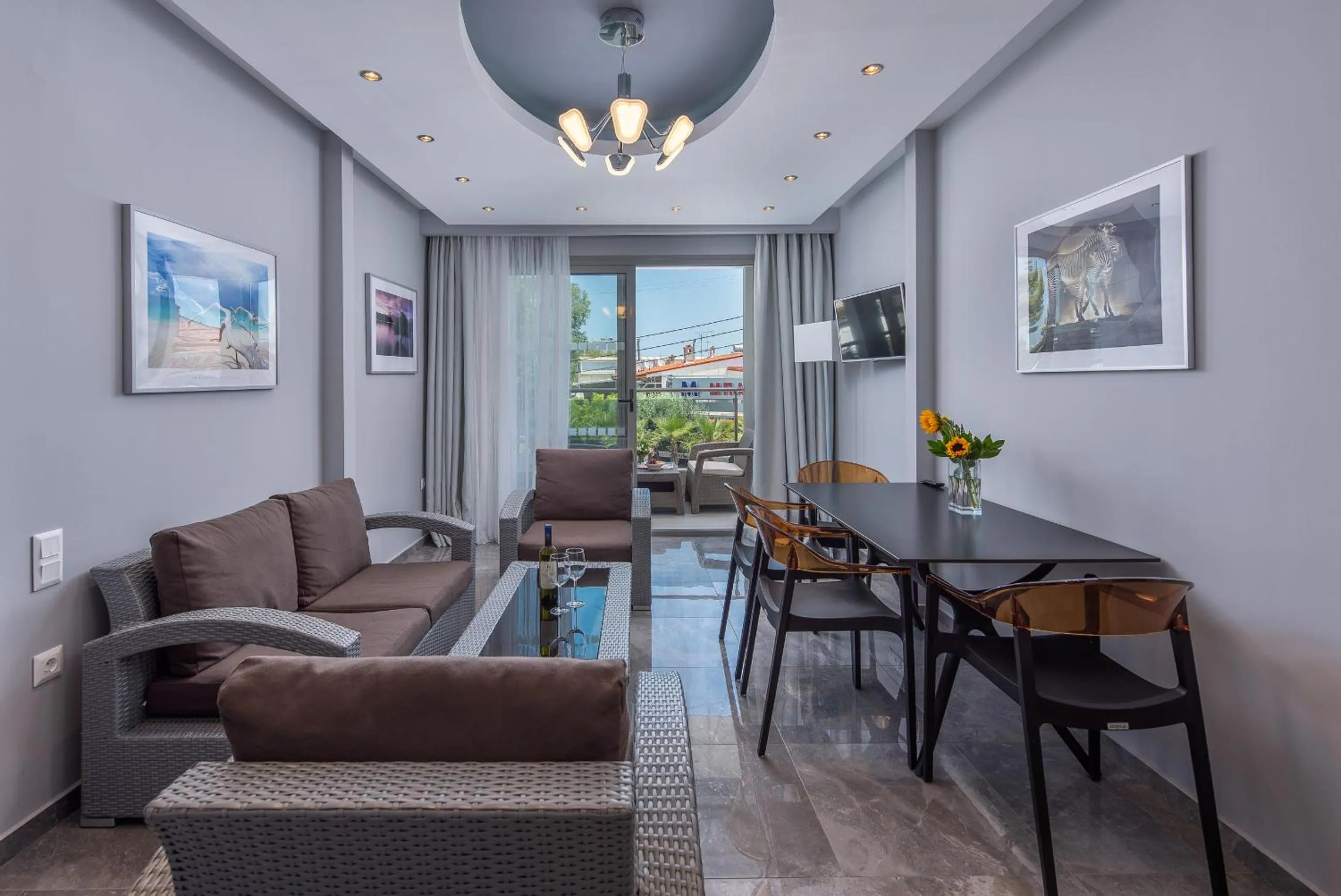 Living room in Dionysos Hotel & Suites