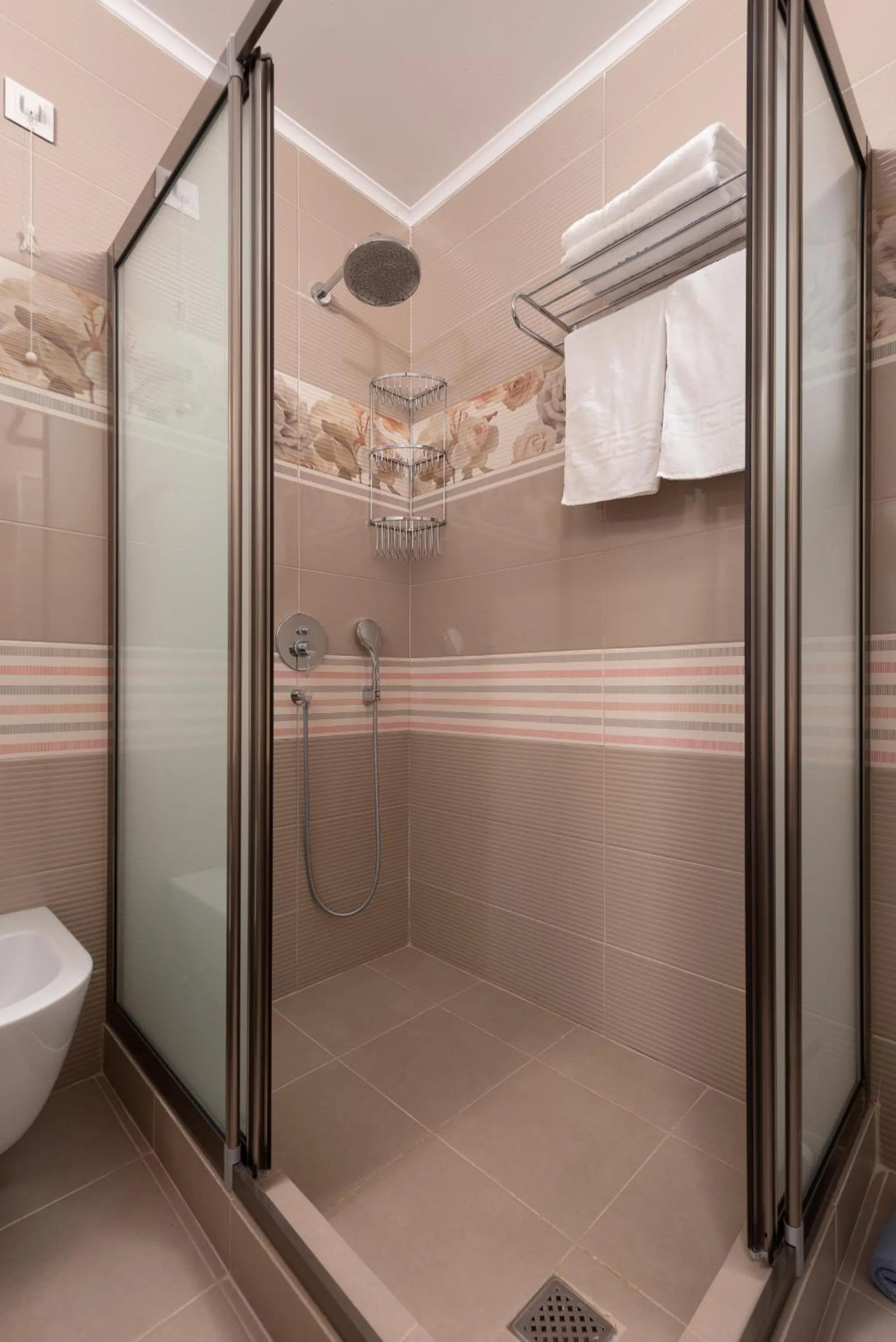 Shower in Dionysos Hotel & Suites