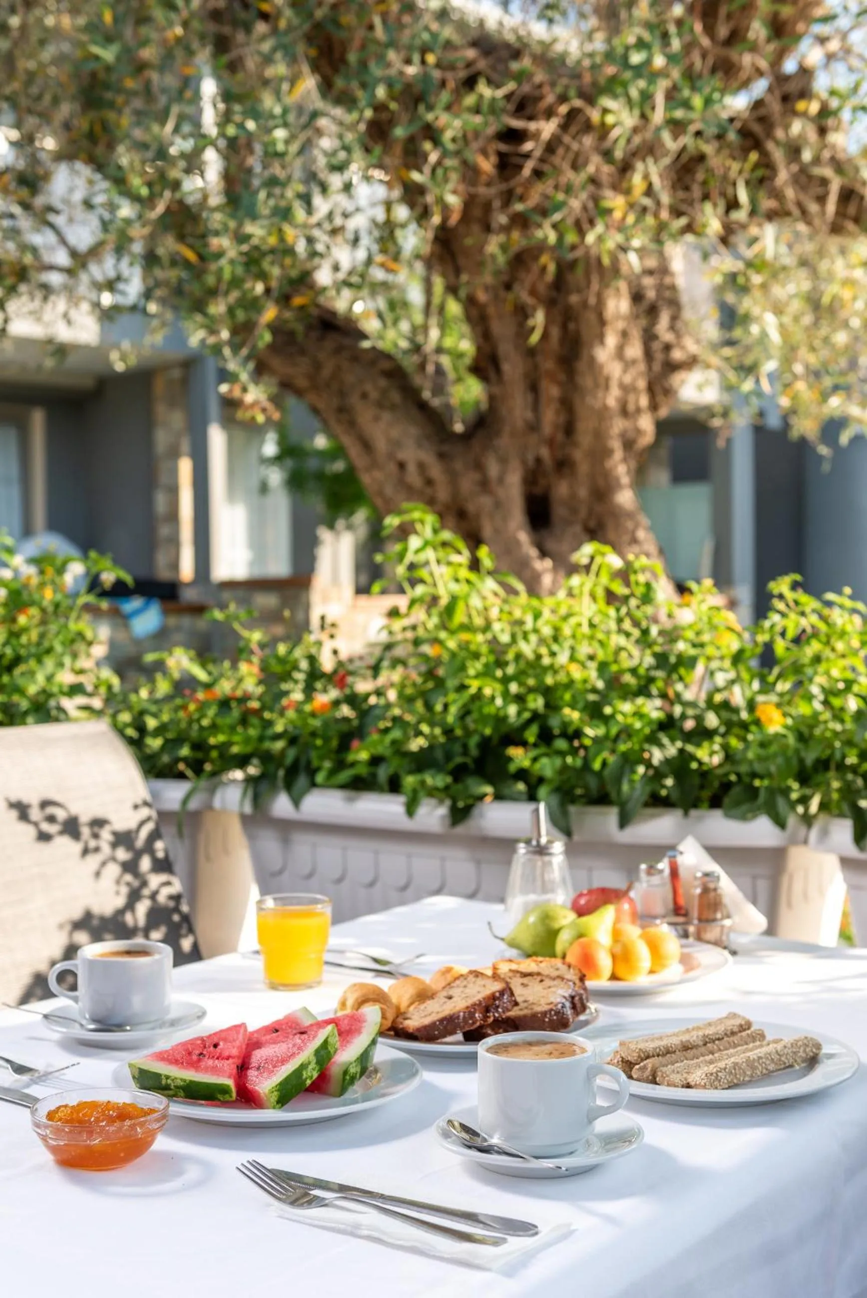 Buffet breakfast in Dionysos Hotel & Suites