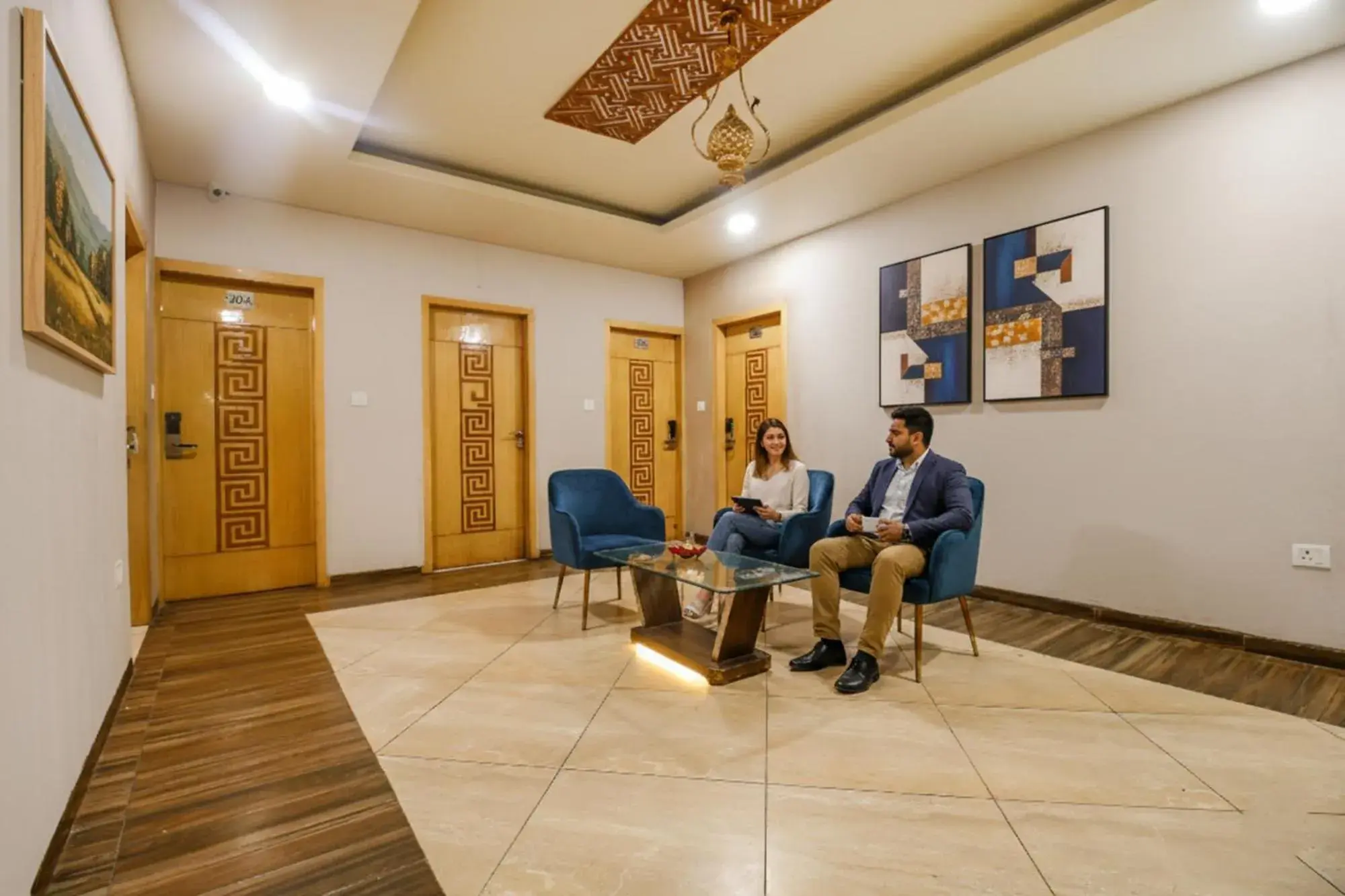 Lobby or reception in FabHotel The Oasis - Maharana Praatap Nagar Lobby or reception in FabHotel The Oasis - Maharana Praatap Nagar