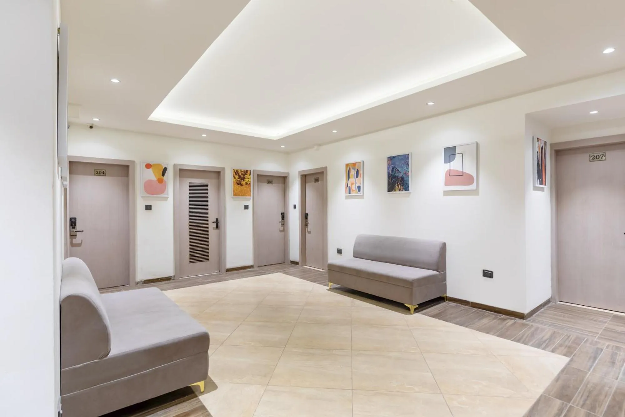 Lobby or reception, Bed in FabHotel Prime The Oasis