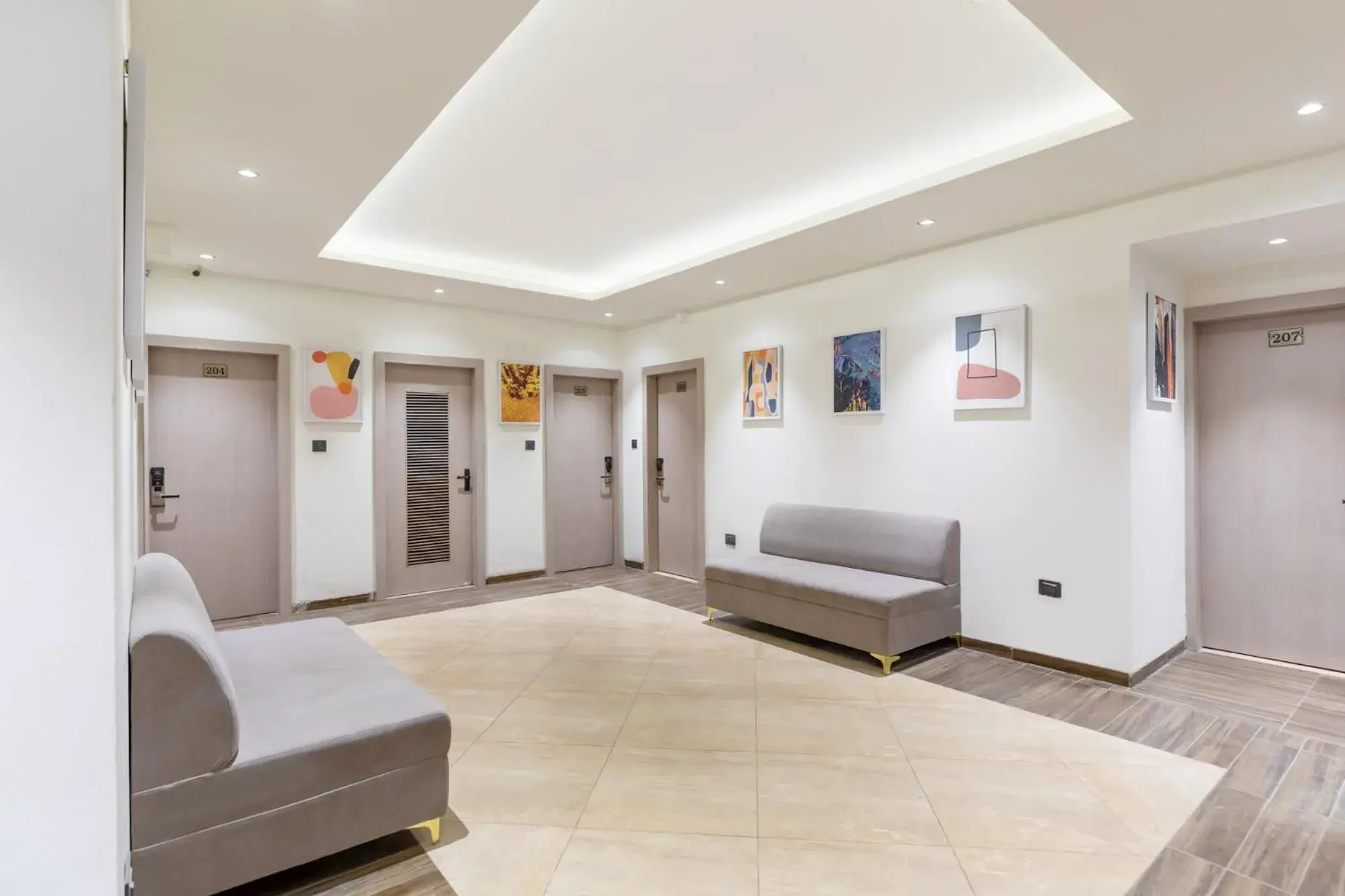 Lobby or reception, Bed in FabHotel Prime The Oasis Lobby or reception, Bed in FabHotel Prime The Oasis