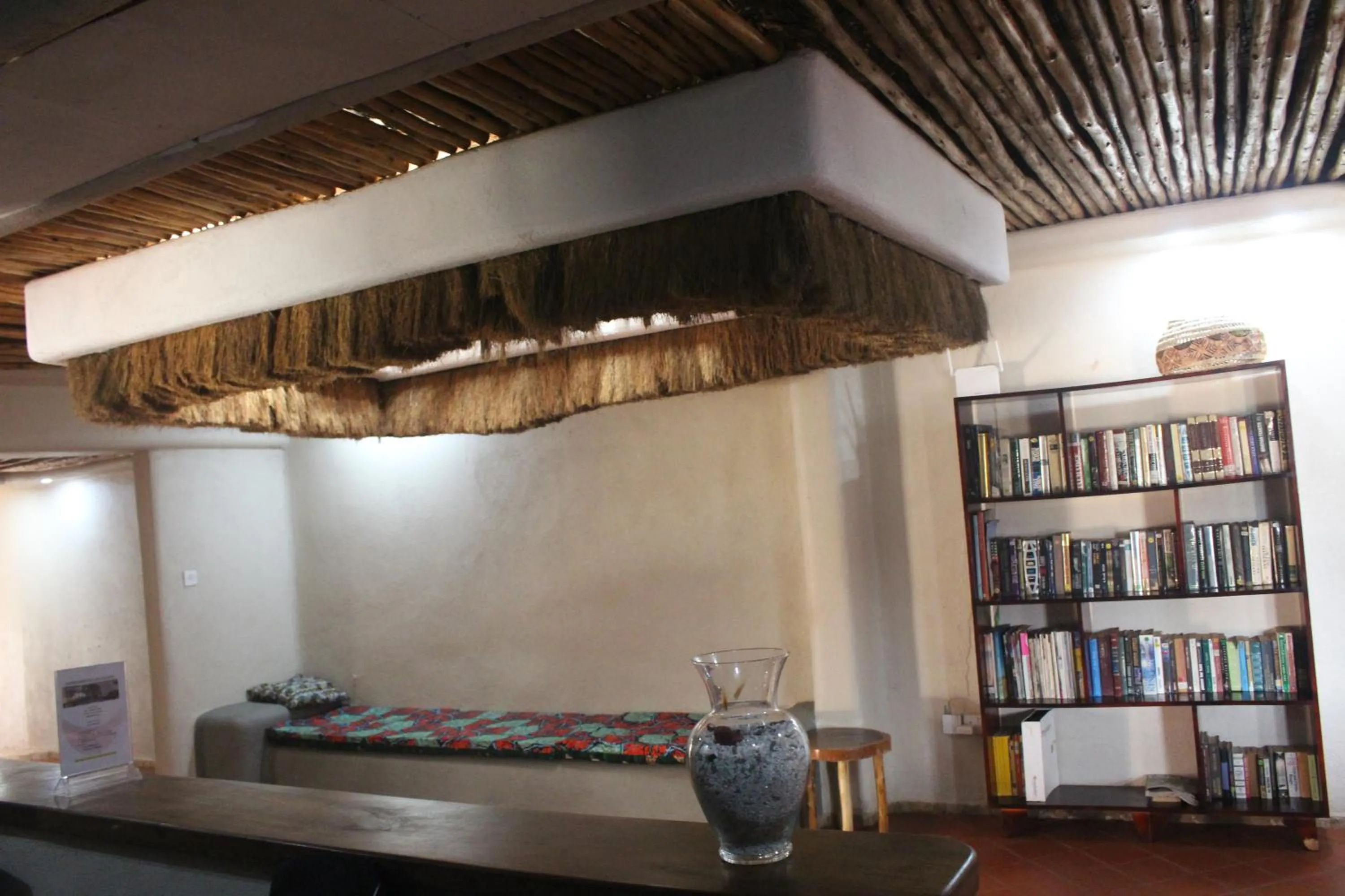 Library in Montane Safaris Hotel, Entebbe