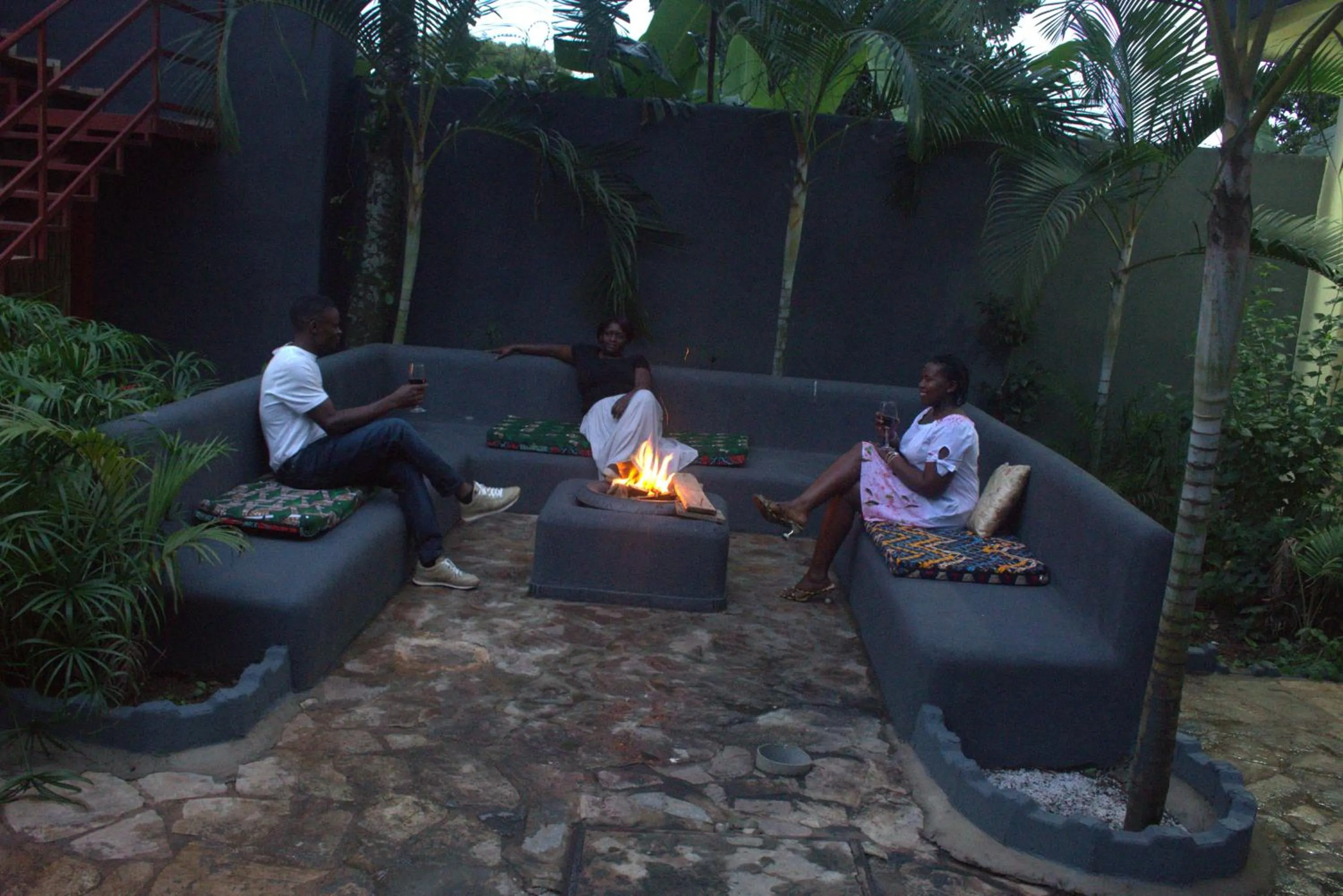 Garden view in Montane Safaris Hotel, Entebbe