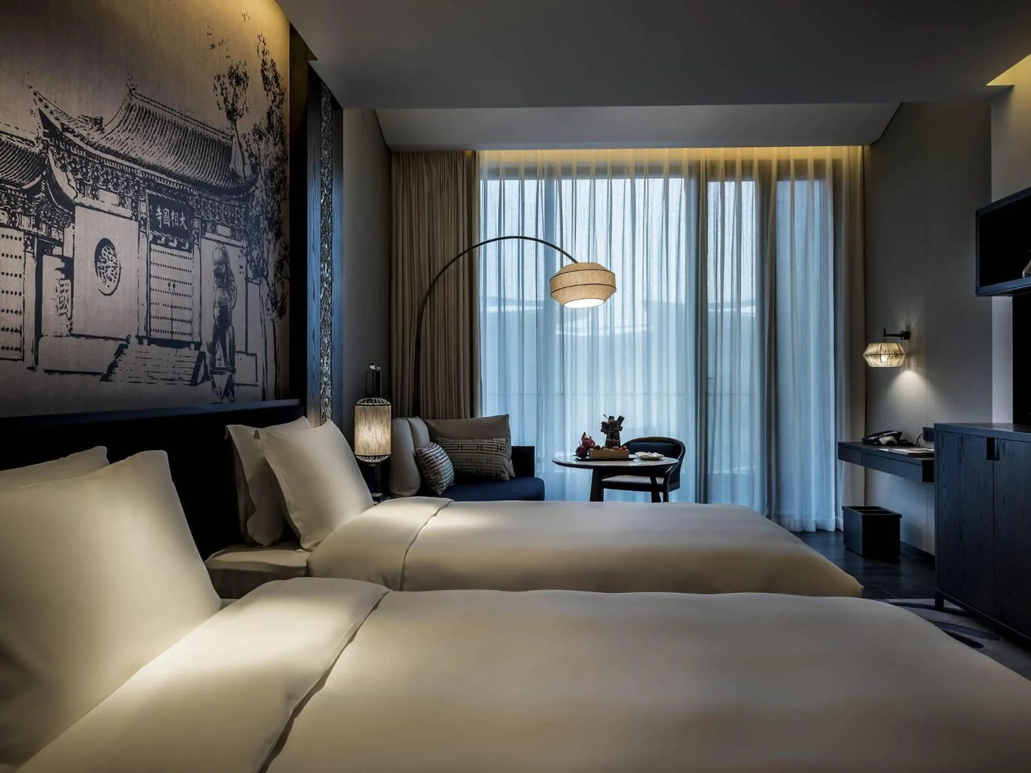 Bedroom, Bed in Pullman Kaifeng Jianye