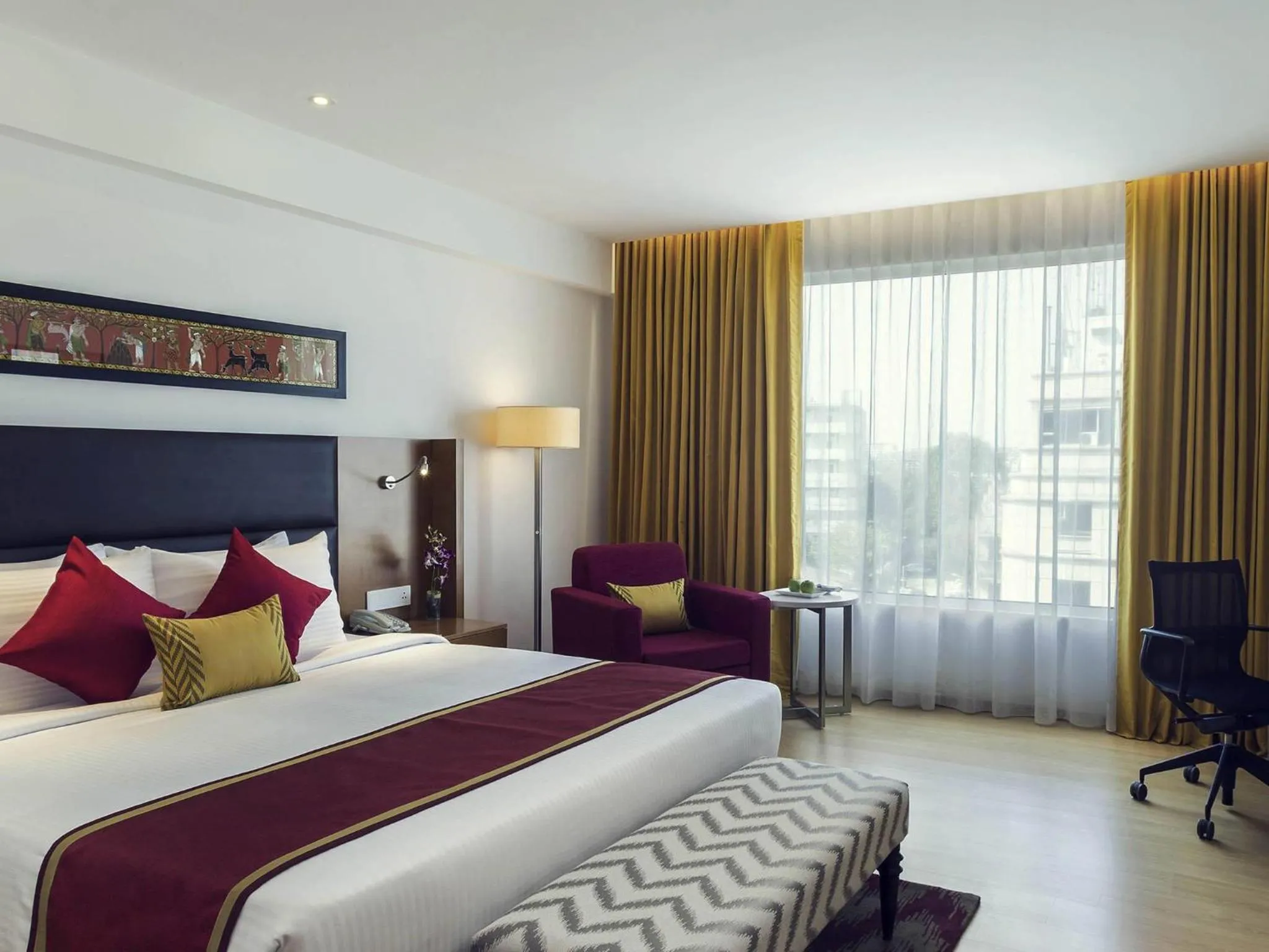 Bedroom, Bed in Mercure Hyderabad KCP Banjara Hills, An Accor Hotel