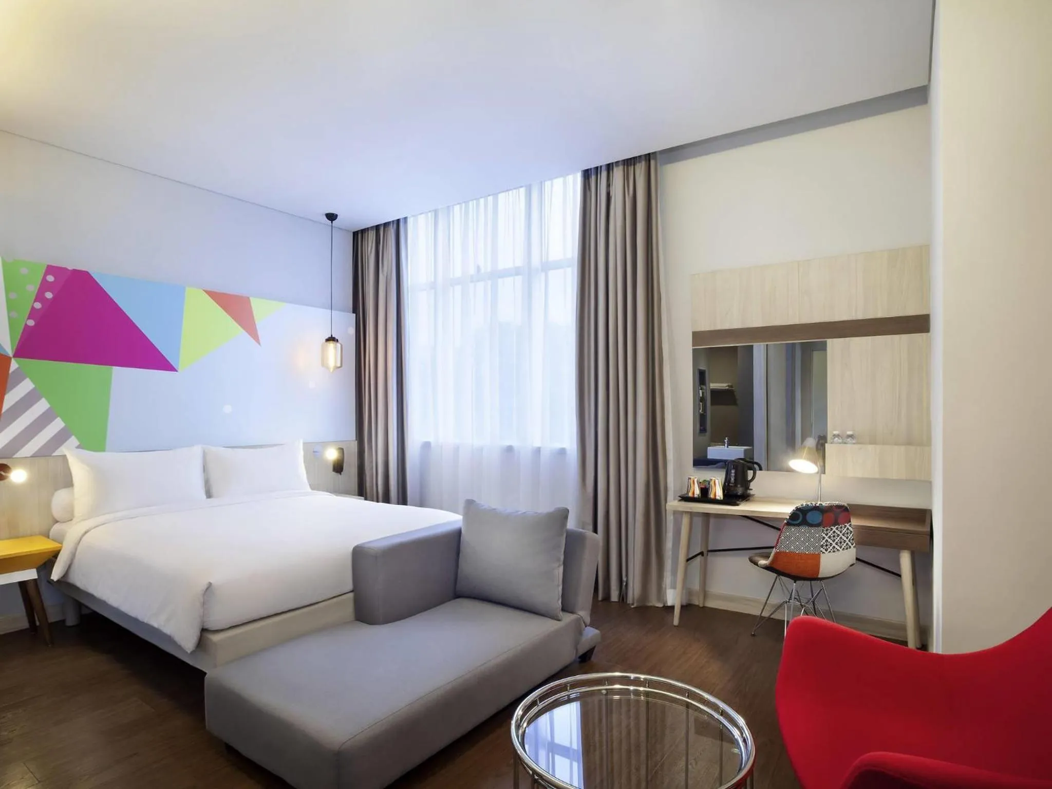 Bedroom, Bed in Ibis Styles Jakarta Sunter