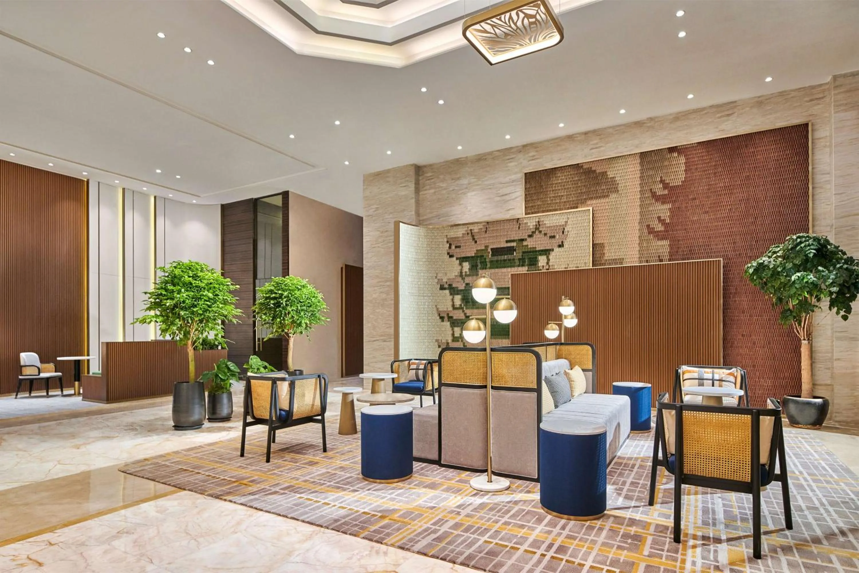 Lobby or reception in Hilton Garden Inn Wuhan Hankou