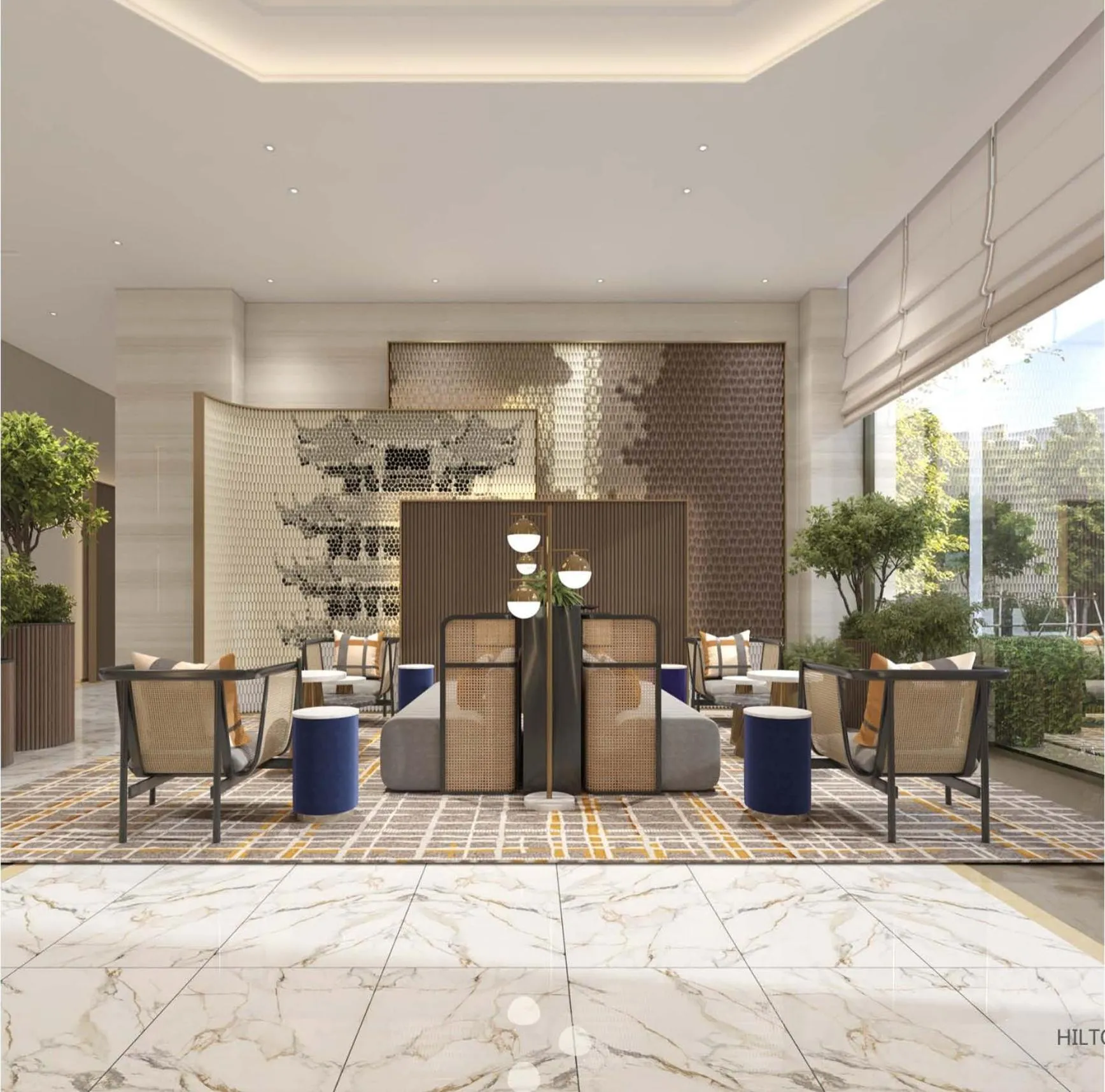 Communal lounge/ TV room in Hilton Garden Inn Wuhan Hankou