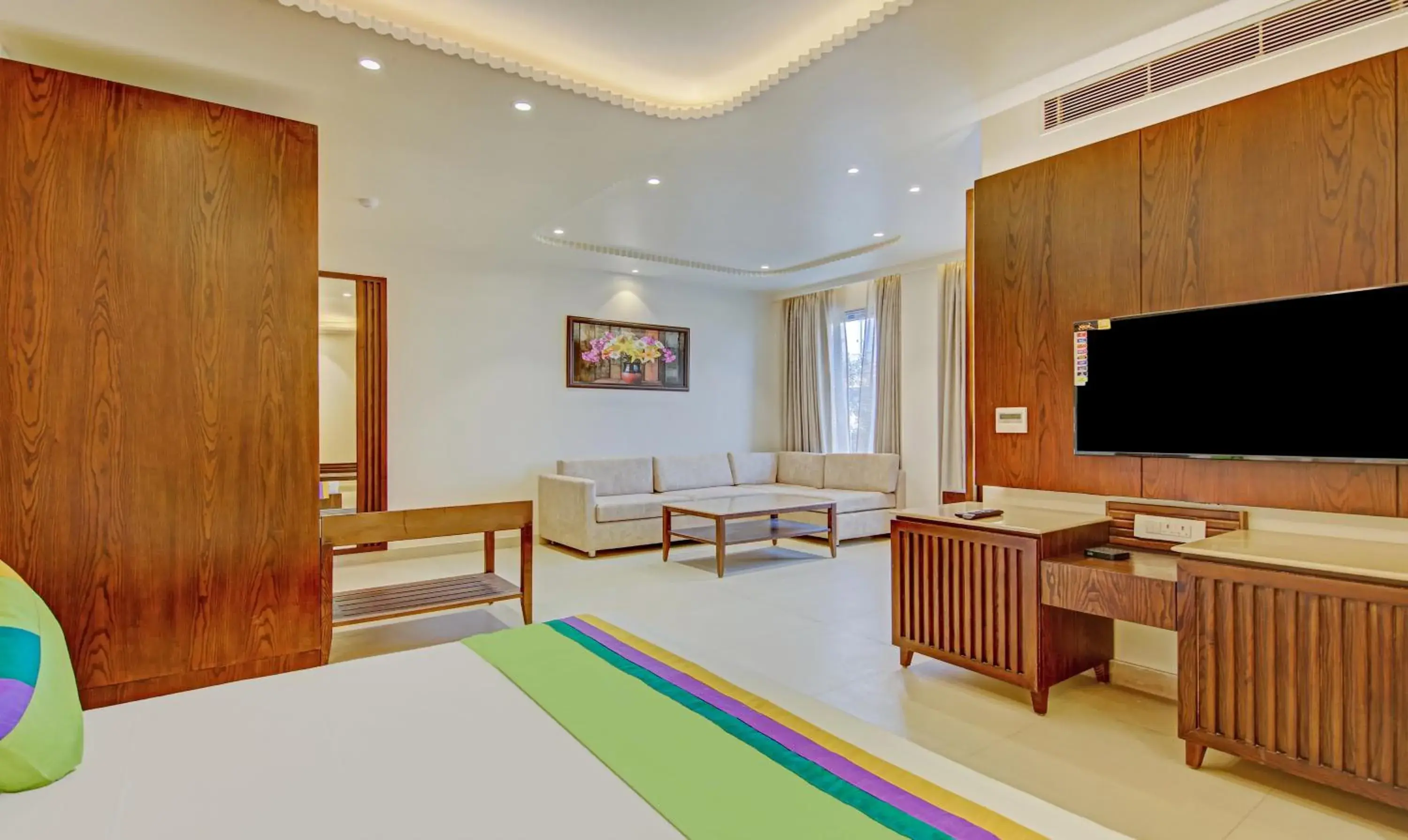 Bedroom, Bed in Treebo Premium Relax Inn Patel Nagar Bedroom, Bed in Treebo Premium Relax Inn Patel Nagar