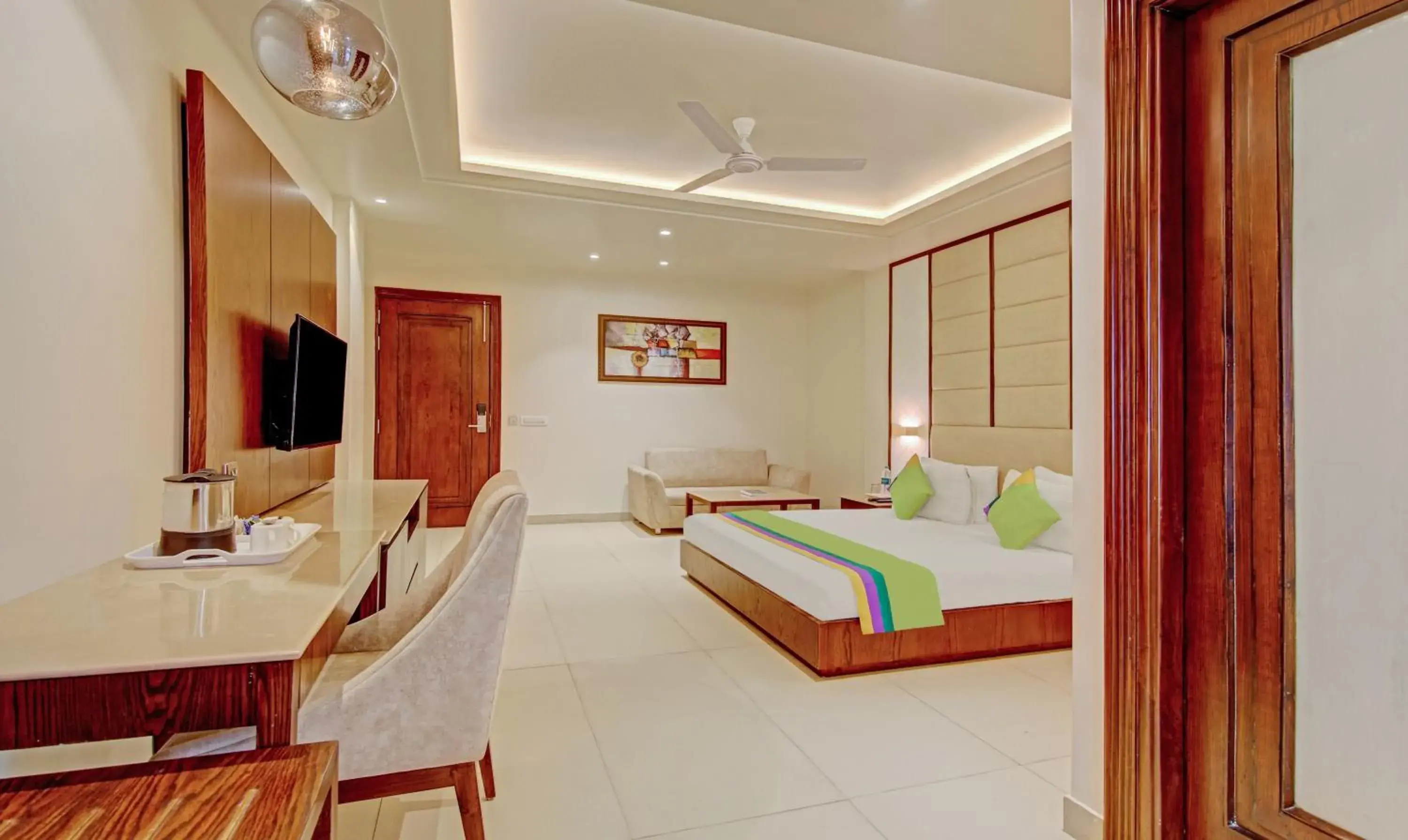 Bedroom, Bed in Treebo Premium Relax Inn Patel Nagar Bedroom, Bed in Treebo Premium Relax Inn Patel Nagar